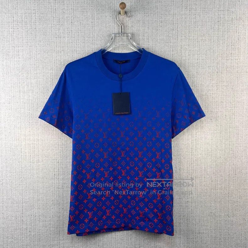 Louis Vuitton Louis Vuitton Gradient logo full print round neck straight Size US L / EU 52-54 / 3 - 1 Thumbnail