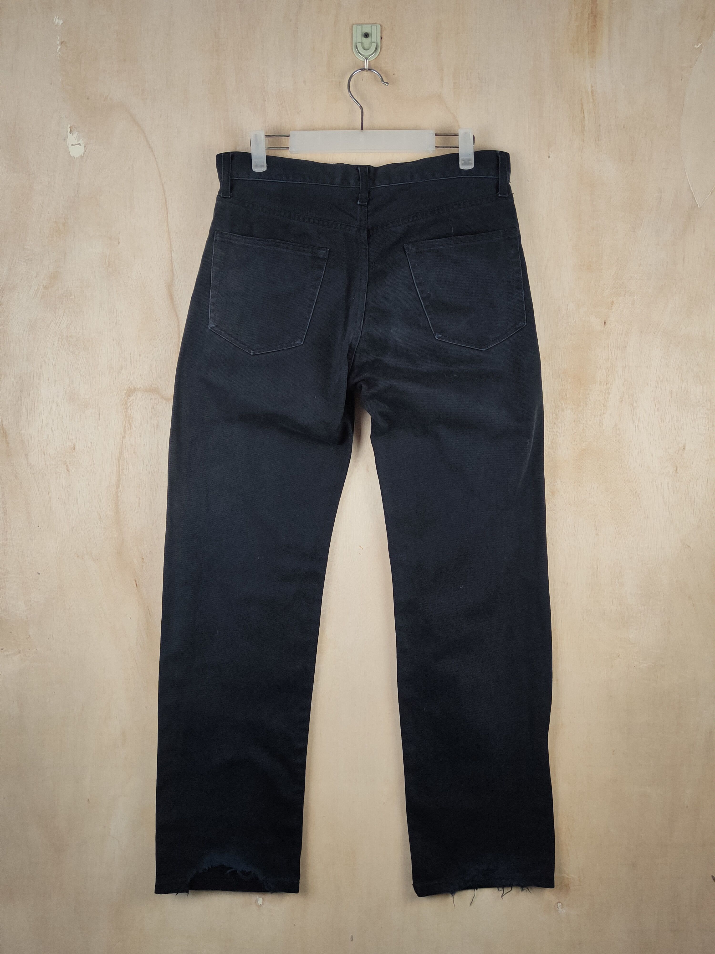 Japanese Brand Japanese Brand Black Distressed Ripped Jeans #S2489 Size US 32 / EU 48 - 7 Thumbnail