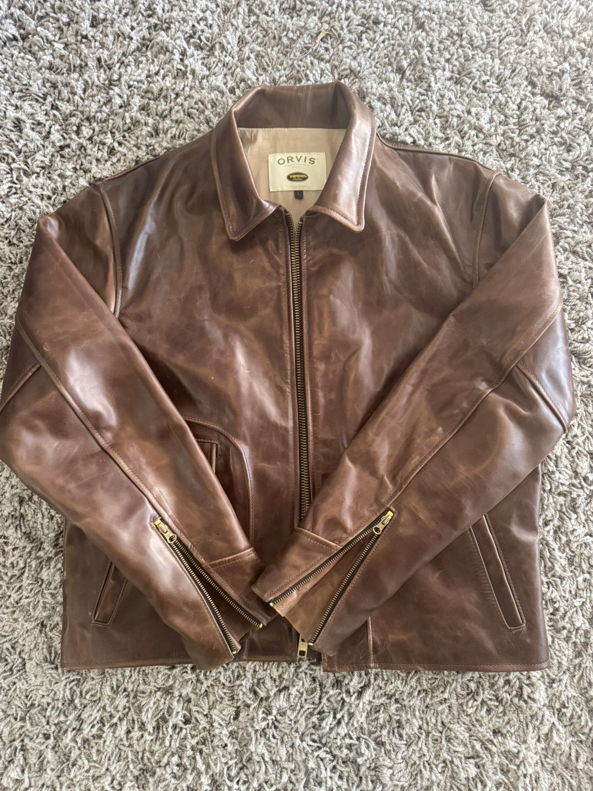 Vanson Leathers Badass near dead stock Orvis x Vanson Ike jacket - size L Size US L / EU 52-54 / 3 - 1 Thumbnail