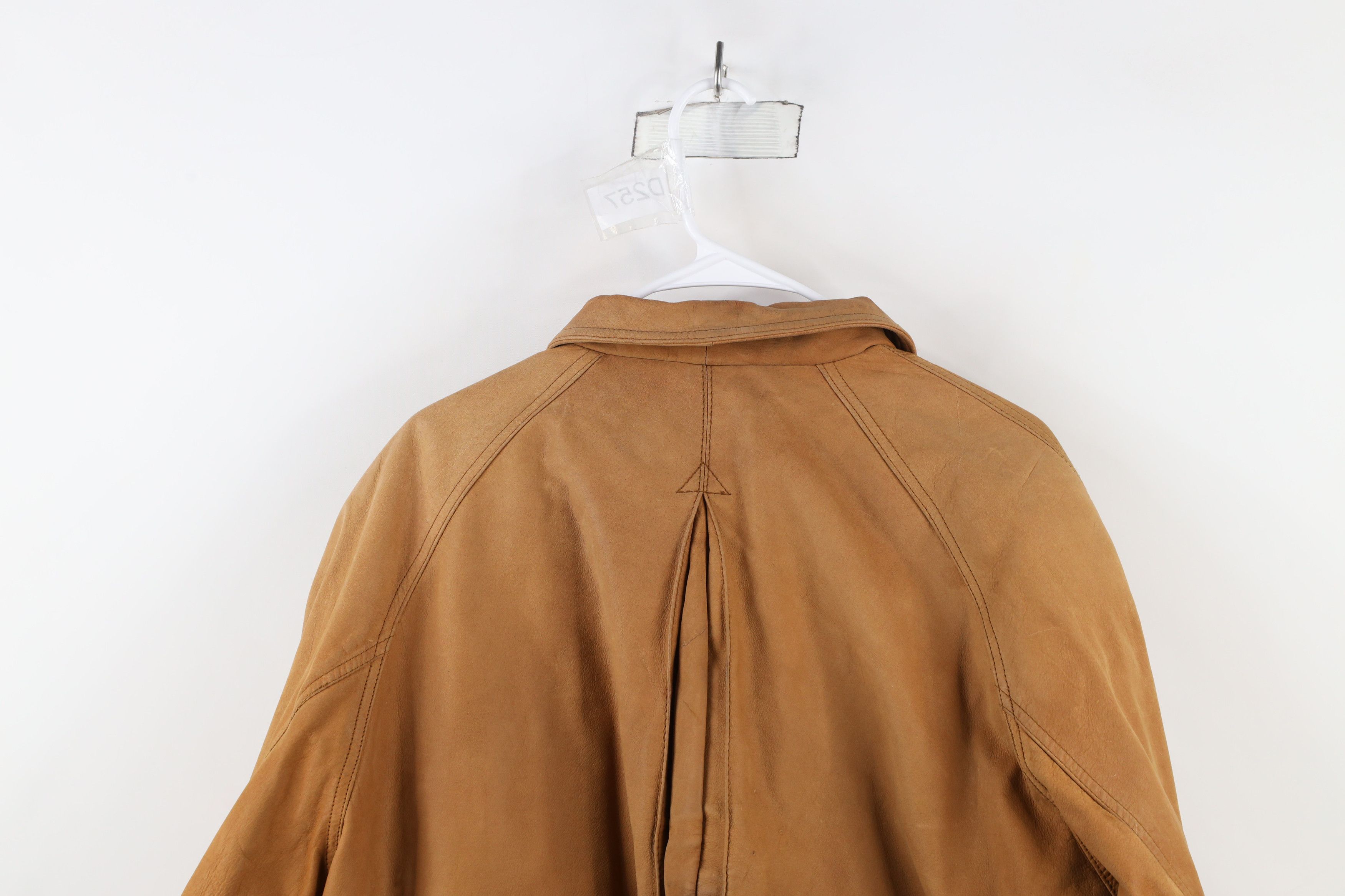 Marlboro × Vintage Vintage 90s Marlboro Lined Leather Flight Bomber Jacket Size US L / EU 52-54 / 3 - 12 Thumbnail