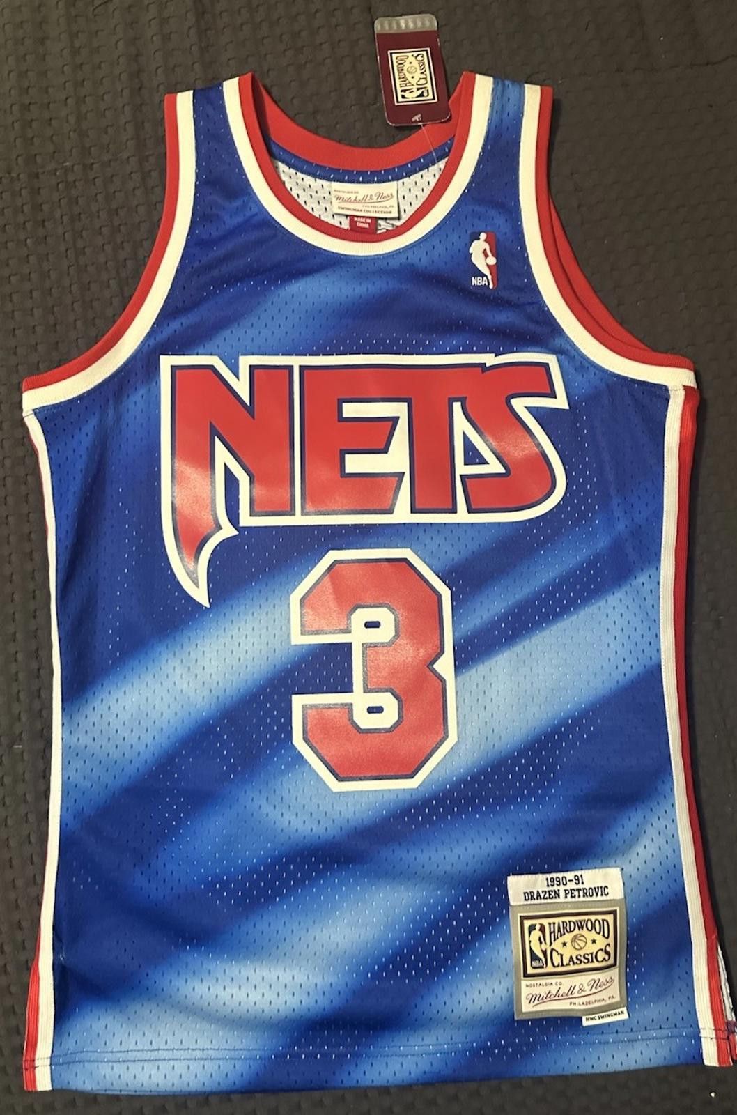 Mitchell & Ness NBA Mitchell & Ness New Jersey Nets Drazan Petrovic 90-91 Size ONE SIZE - 1 Thumbnail