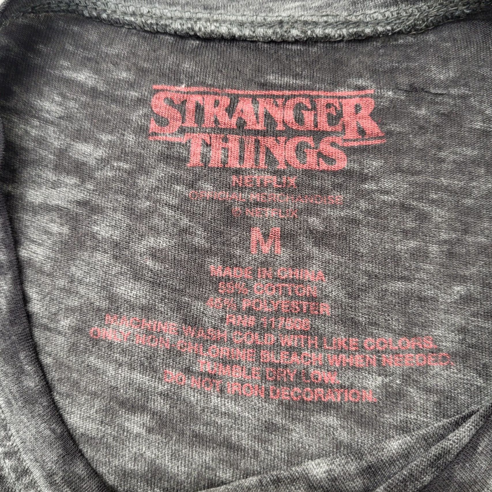 Vintage Stranger Things Netflix Women's T-Shirt Gray Short Sleeve Medium Graphic Design Crew Neck Size M / US 6-8 / IT 42-44 - 4 Thumbnail