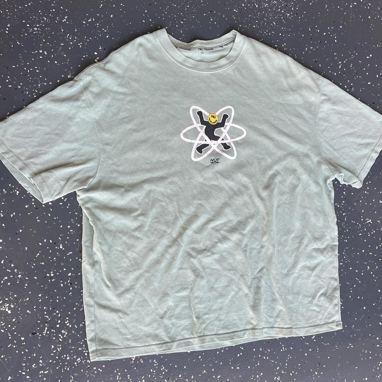 Designer Nu Feelings turquoise tee 👕 Size US XL / EU 56 / 4 - 1 Thumbnail