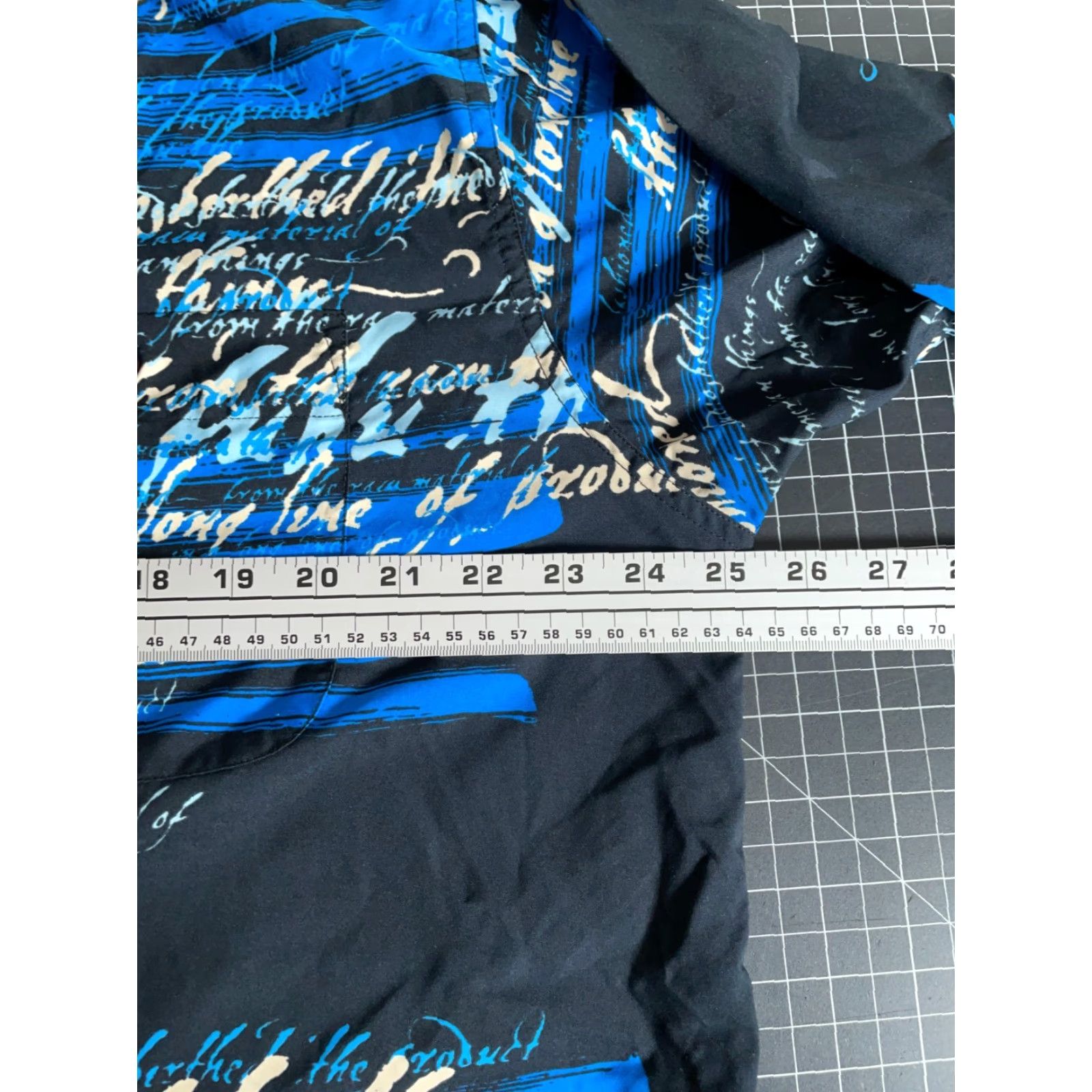 Fubu VINTAGE FUBU AOP Long Sleeve Shirt Mens Large Black Blue Script Polyester Hip Hop 90s Retro Button-Up Size US L / EU 52-54 / 3 - 5 Thumbnail