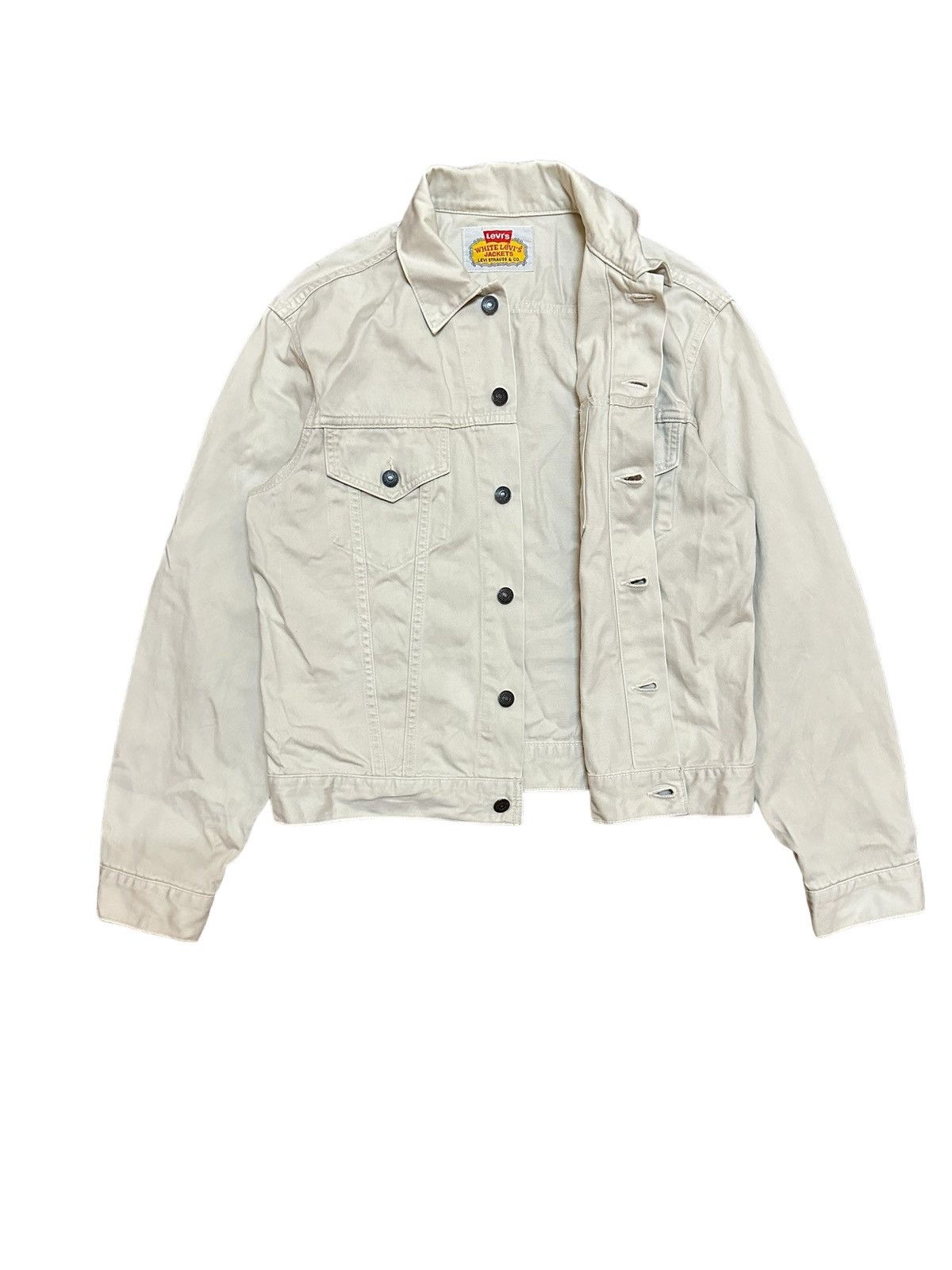 Levi's Vintage Levis White Trucker Jacket Size US M / EU 48-50 / 2 - 3 Thumbnail