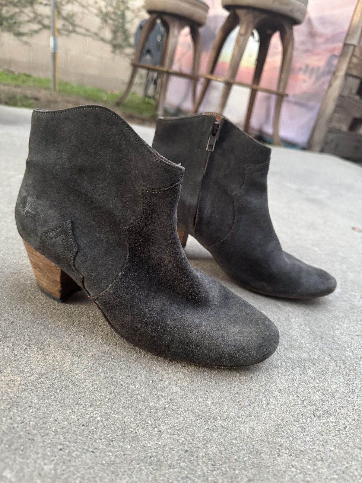 Isabel Marant Isabel Marant Grey Suede Dicker Boots Size US 8 / IT 38 - 5 Thumbnail