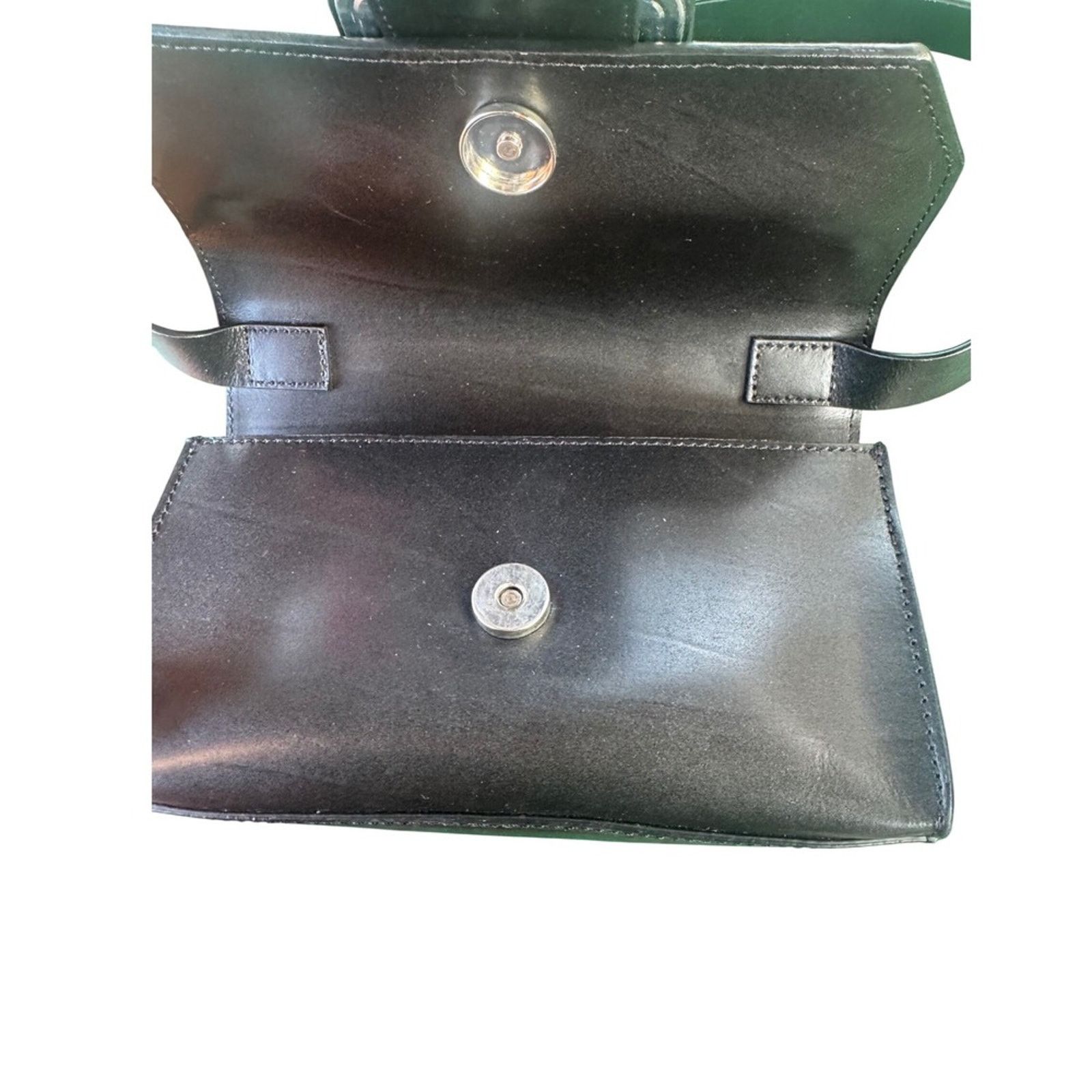 & Other Stories & Other Stories Structured Black Leather Buckle Bag Size ONE SIZE - 2 Thumbnail