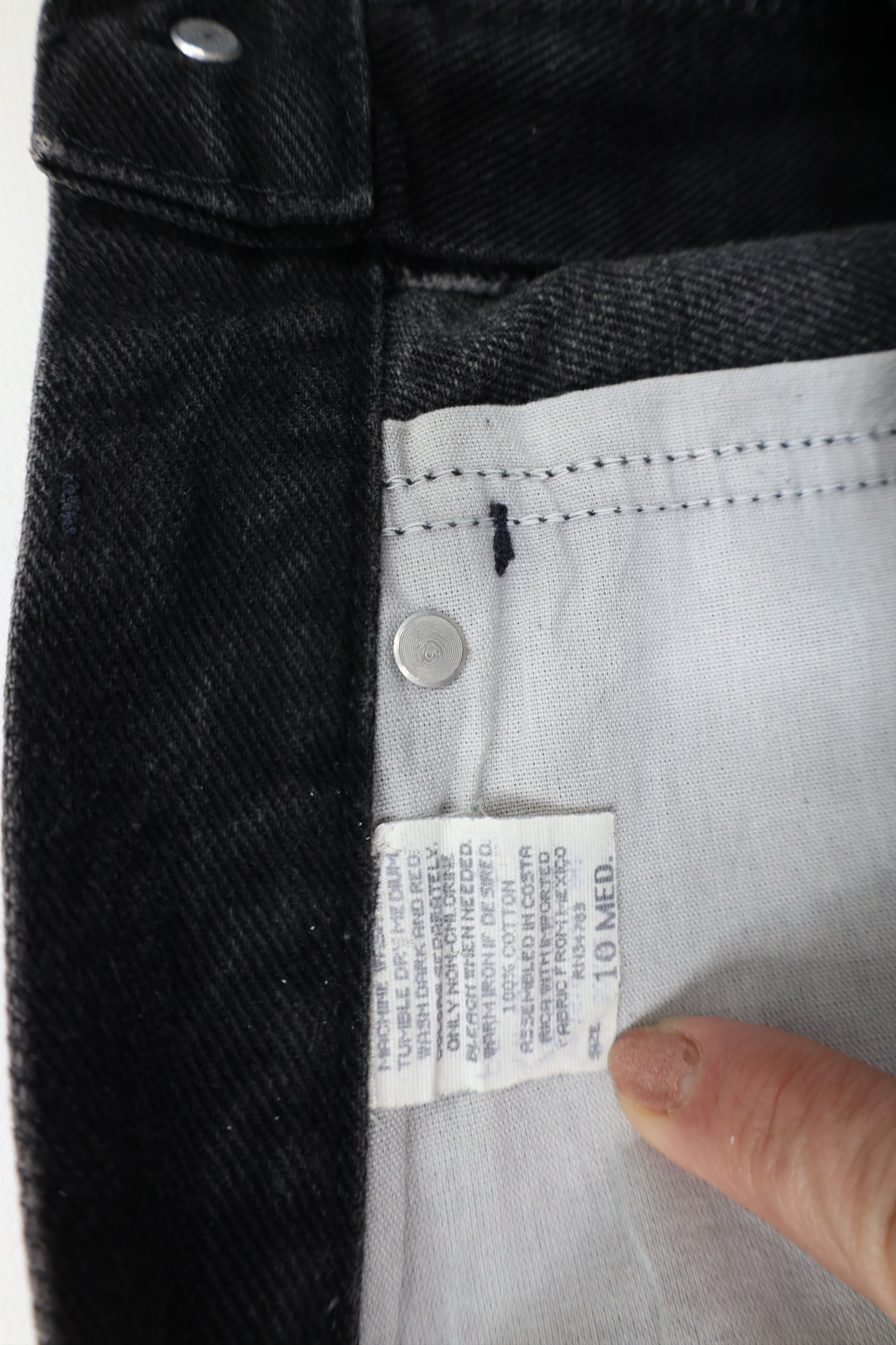 Lee × Vintage Vintage 90s Lee High Waist Tapered Leg Denim Jeans Black Size 36" / US 14 / IT 50 - 9 Thumbnail
