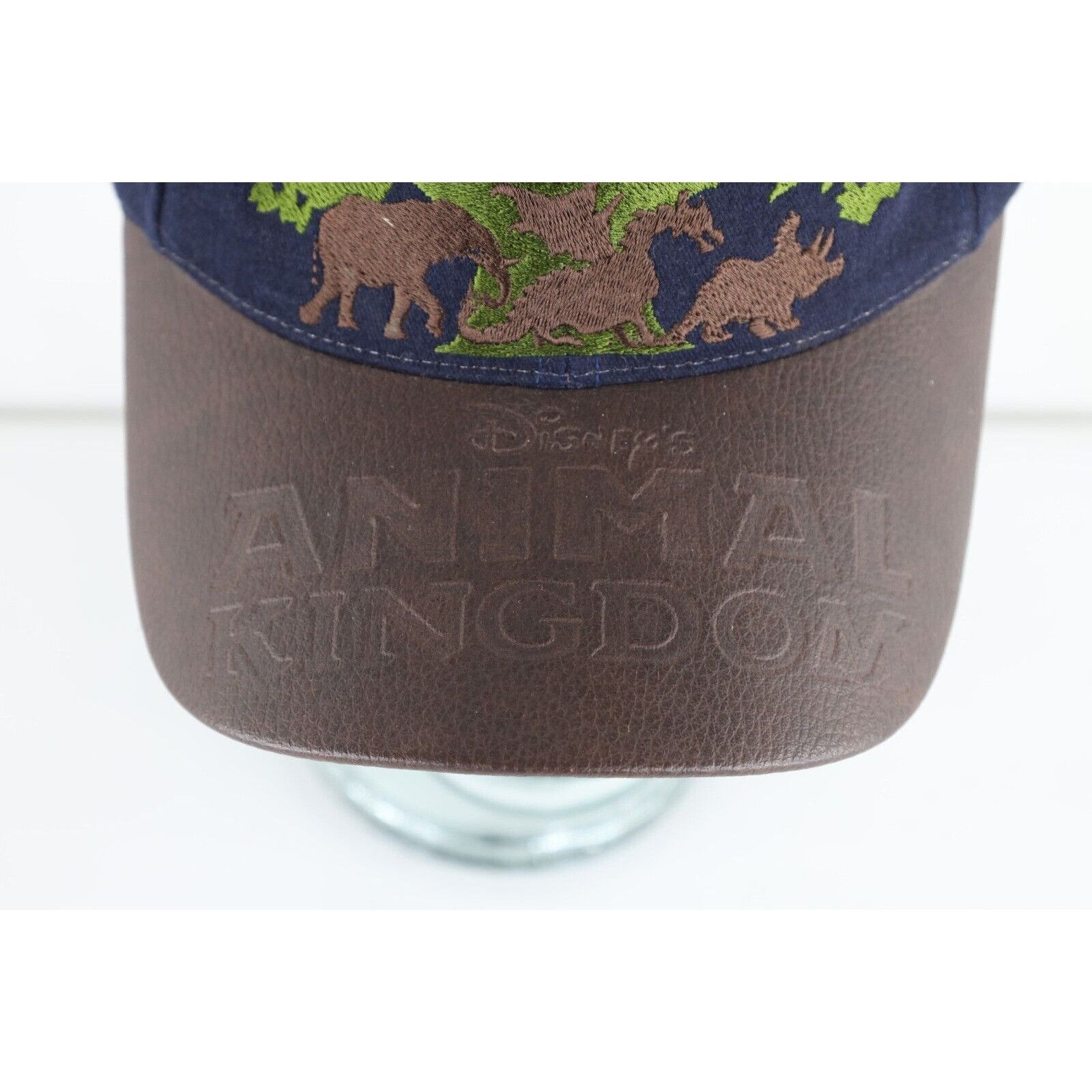 Disney × Vintage Vintage 90s Disney Animal Kingdom Leather Trim Hat Size ONE SIZE - 2 Thumbnail