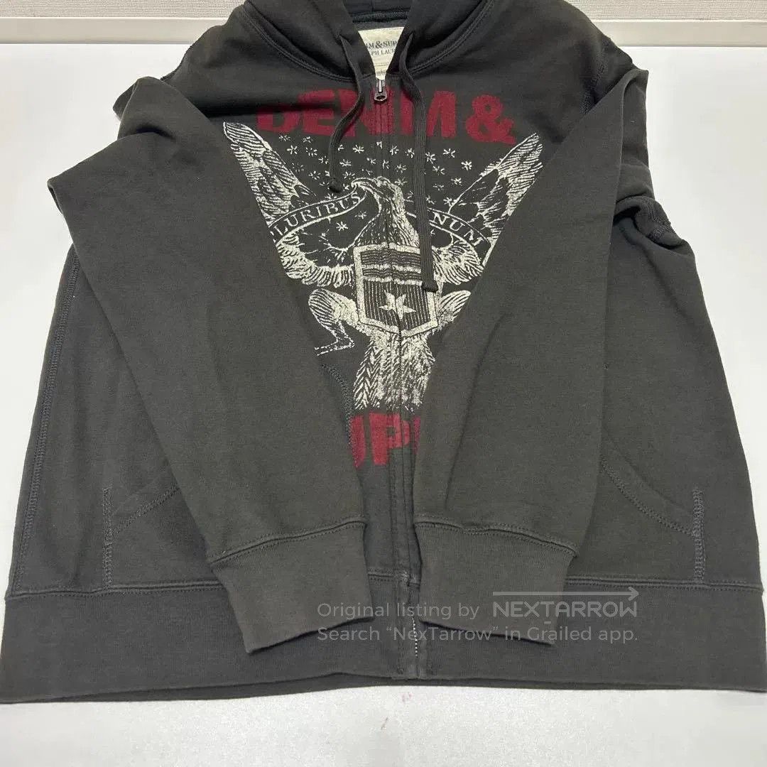 Denim & Supply Ralph Lauren Ralph Lauren Denim Supply Eagle Print Zip Hoodie. Size US L / EU 52-54 / 3 - 5 Thumbnail
