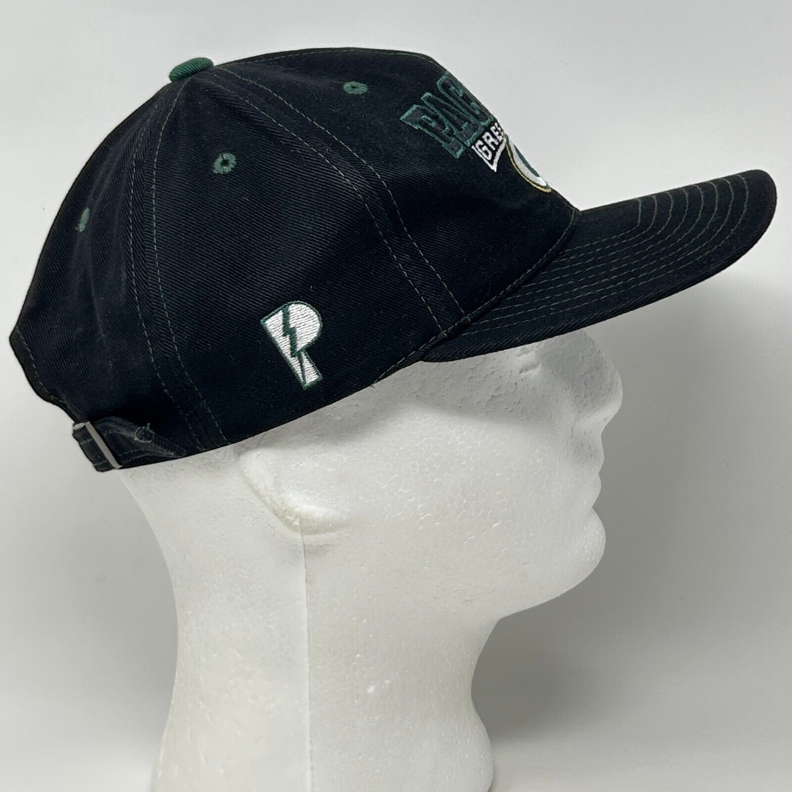 Pro Player Vintage 90s Green Bay Packers Hat Baseball Cap NFL Black Size ONE SIZE - 8 Thumbnail