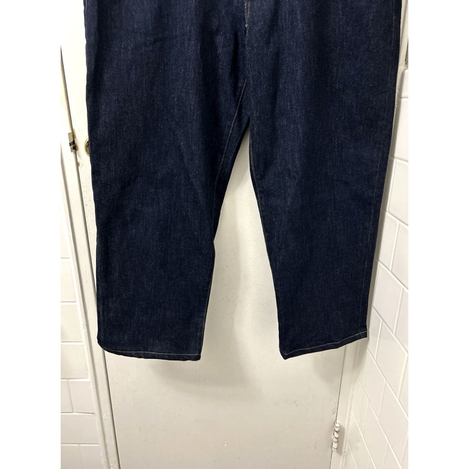 Lands' End Lands End Square Rigger Jeans Mens 38x26 Traditional Fit Dark Indigo Stretch NWT Size US 38 / EU 54 - 3 Thumbnail