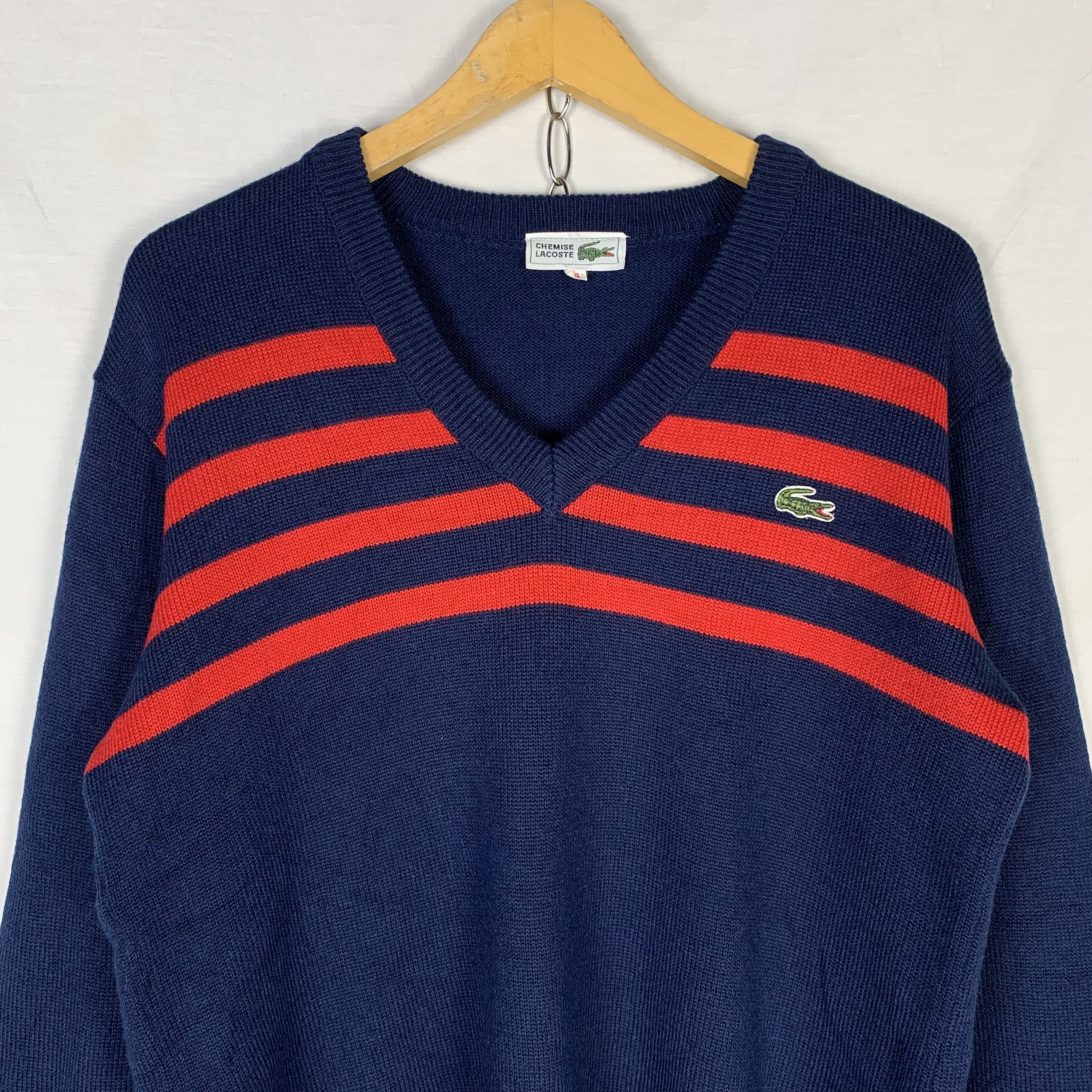 Lacoste Vintage Lacoste Knit Sweater Cardigan Jumper Size US S / EU 44-46 / 1 - 3 Thumbnail