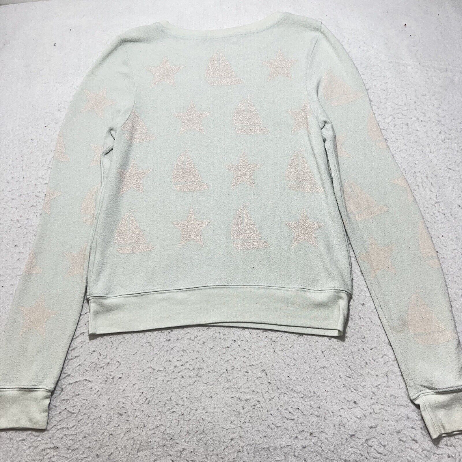 Wildfox WildFox Crewneck Pullover Boats + Stars Blue Sweatshirt Top Size S / US 4 / IT 40 - 10 Thumbnail