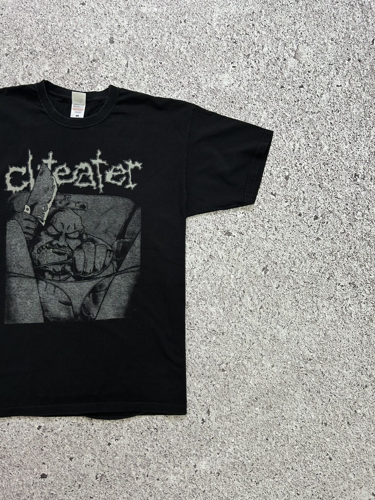 Band Tees × Vintage Vintage 00s Cliteater For Those About To Eat Clit T-Shirt Size US XL / EU 56 / 4 - 5 Thumbnail