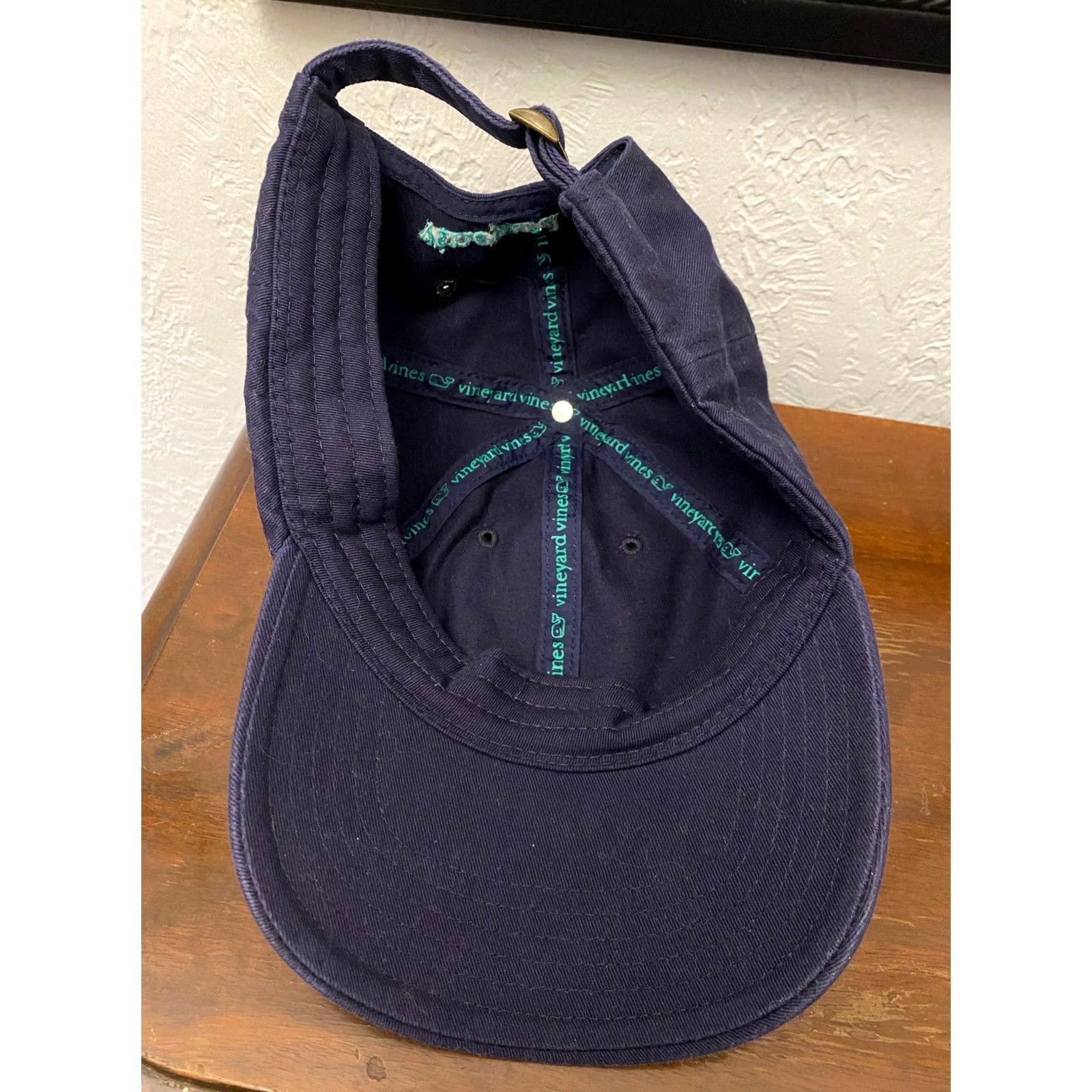 Vineyard Vines Vineyard Vines Hat Mens Adjustable Navy Baseball Cap Dads Strapback Light Whale Logo Size ONE SIZE - 2 Thumbnail