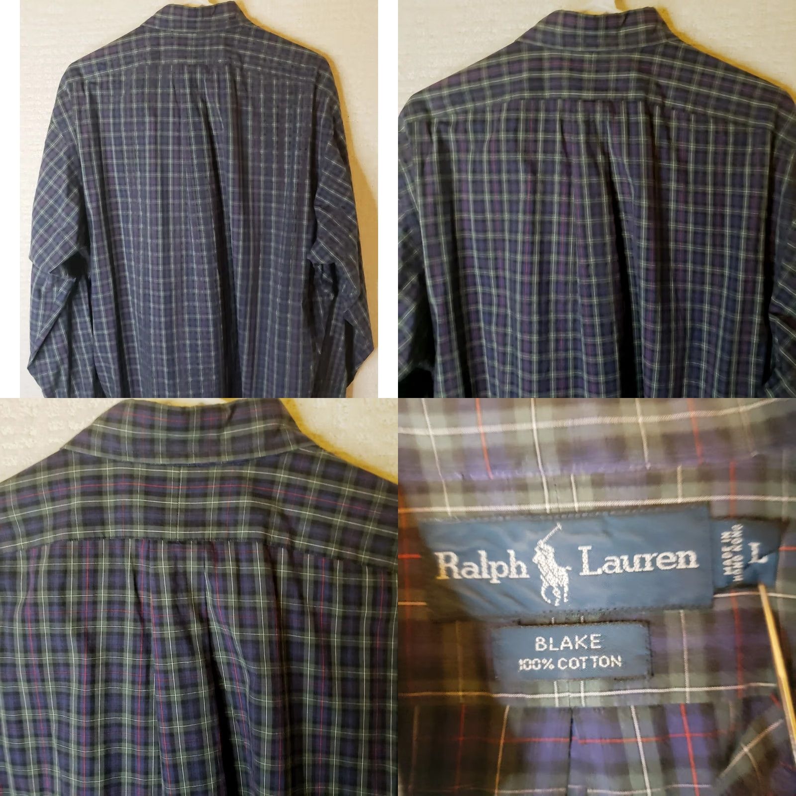 Polo Ralph Lauren Polo Ralph Lauren Blake Button Up Shirt Men's L Long Sleeve Plaid Blue Green Red Size US L / EU 52-54 / 3 - 8 Thumbnail