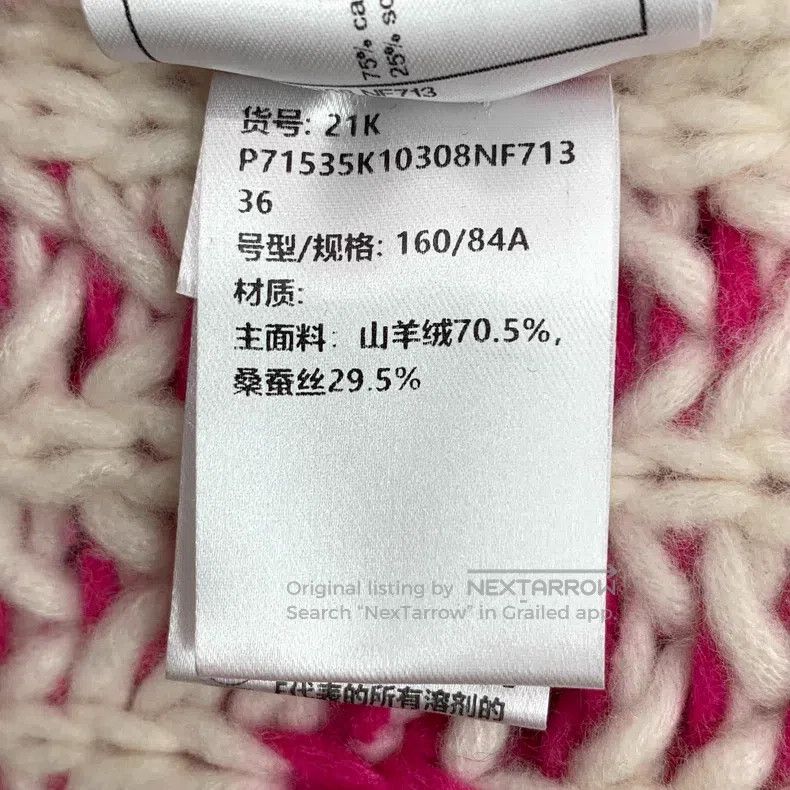 Chanel Chanel Colour block knitted love cashmere tassel hooded lo Size XS / US 0-2 / IT 36-38 - 9 Thumbnail