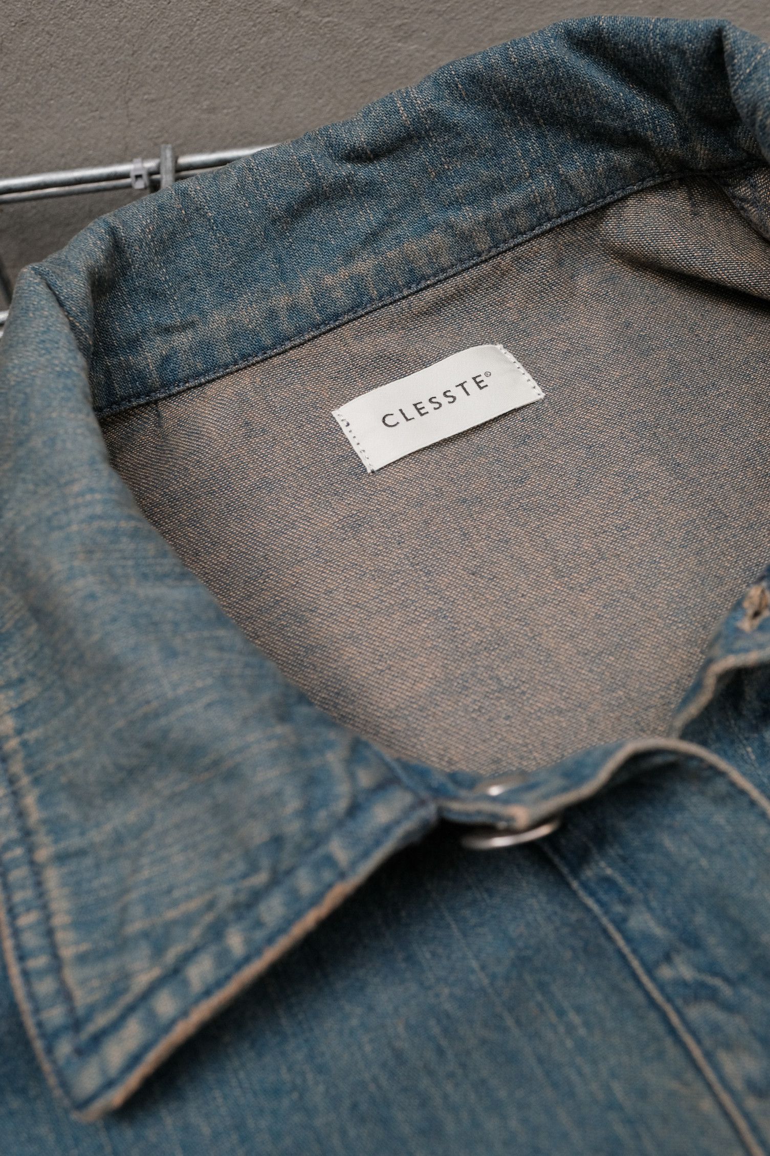 CLESSTE VINTAGE DYED DENIM US ARMY M35 PULLOVER JACKET