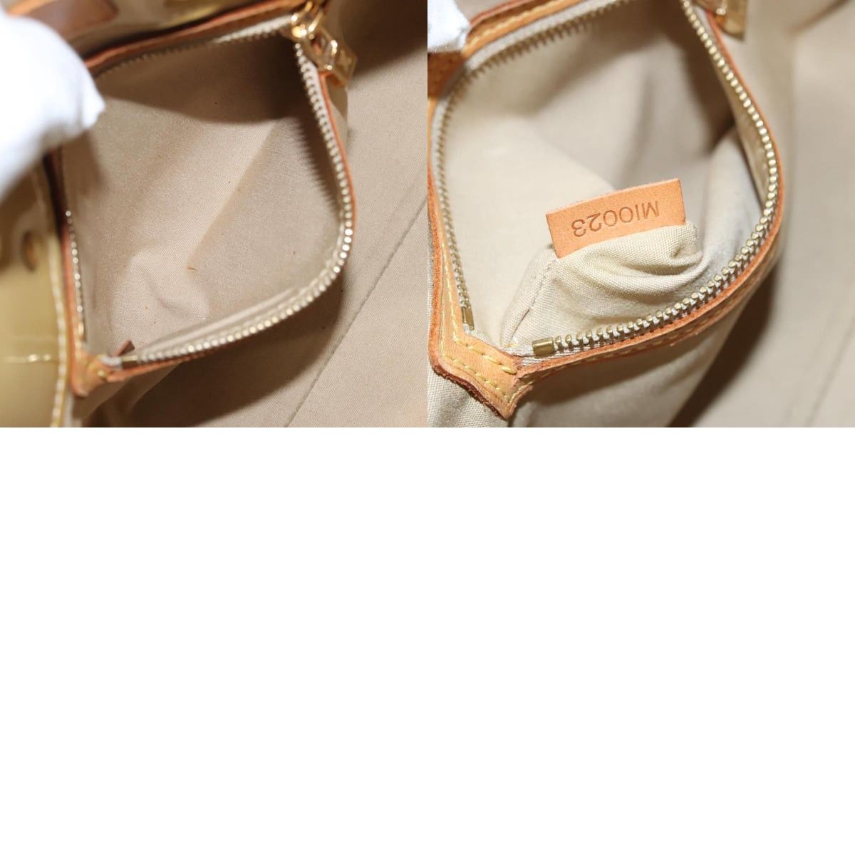 Louis Vuitton LOUIS VUITTON Monogram Vernis Reade PM Hand Bag Beige M91334 Size ONE SIZE - 13 Thumbnail
