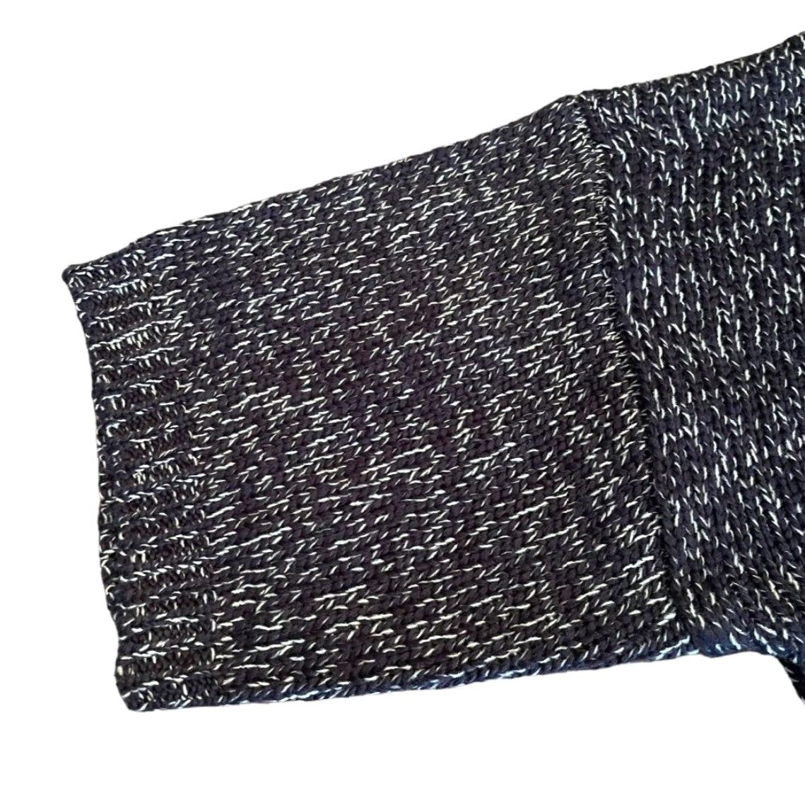 Vintage Keighley Knit Womens Pullover Sweater M Oversized Marled Knit Navy Blue White Wool Blend Pullover Knit Waist Length Medium Womens Modern Vintage Size M / US 6-8 / IT 42-44 - 3 Thumbnail