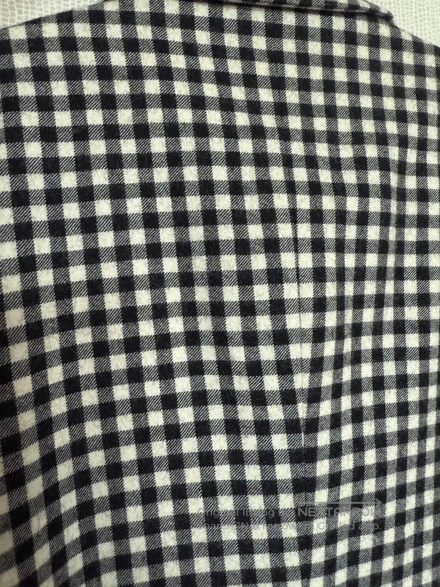 Comme des Garcons CDG Comcom Black and White Check Wool Jacket. Size US S / EU 44-46 / 1 - 7 Thumbnail