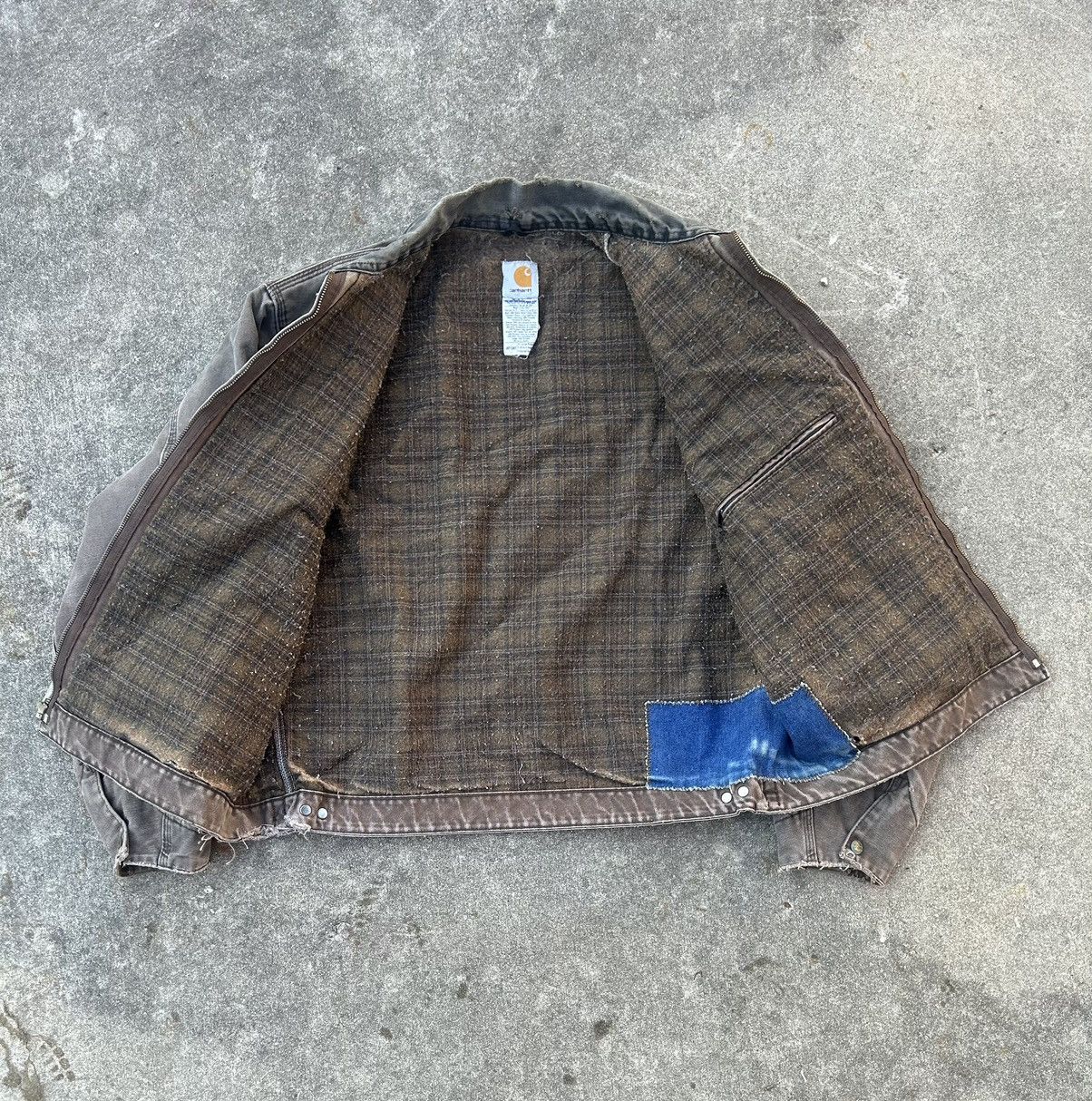Carhartt Vintage J97CHTBrown Blanket XL Lined Carhartt Detroit Jacket Size US XL / EU 56 / 4 - 3 Thumbnail