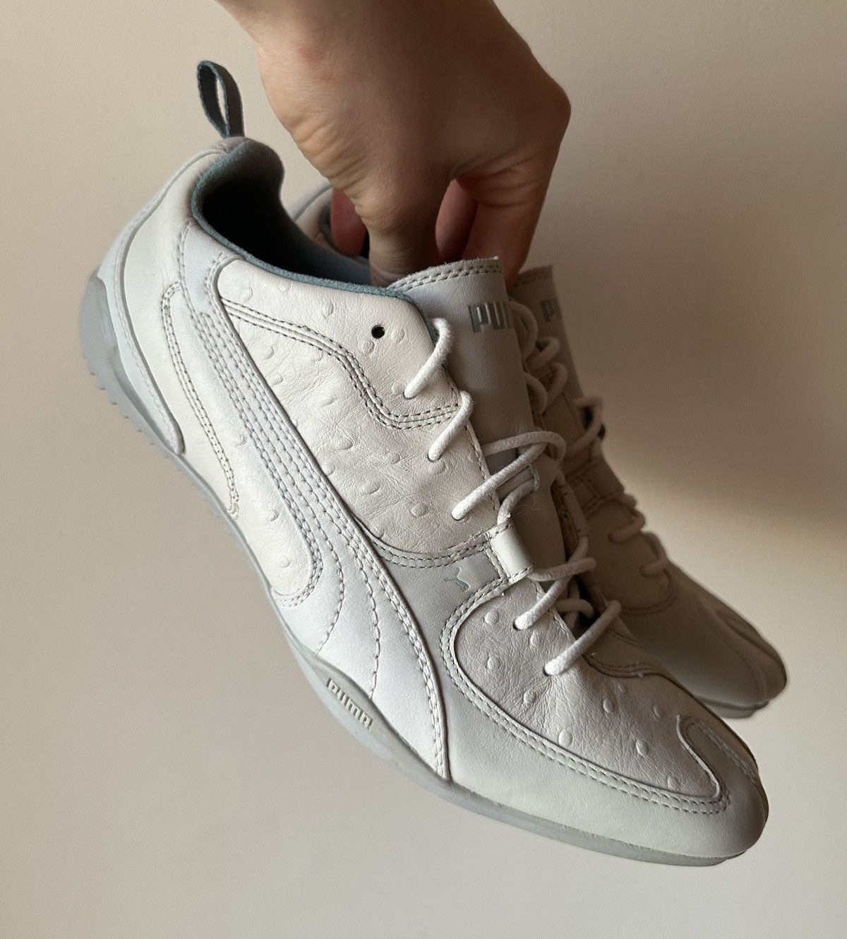 Puma Puma London Trail Low (2007) ostrich pattern white leather Size US 8.5 / IT 38.5 - 2 Thumbnail