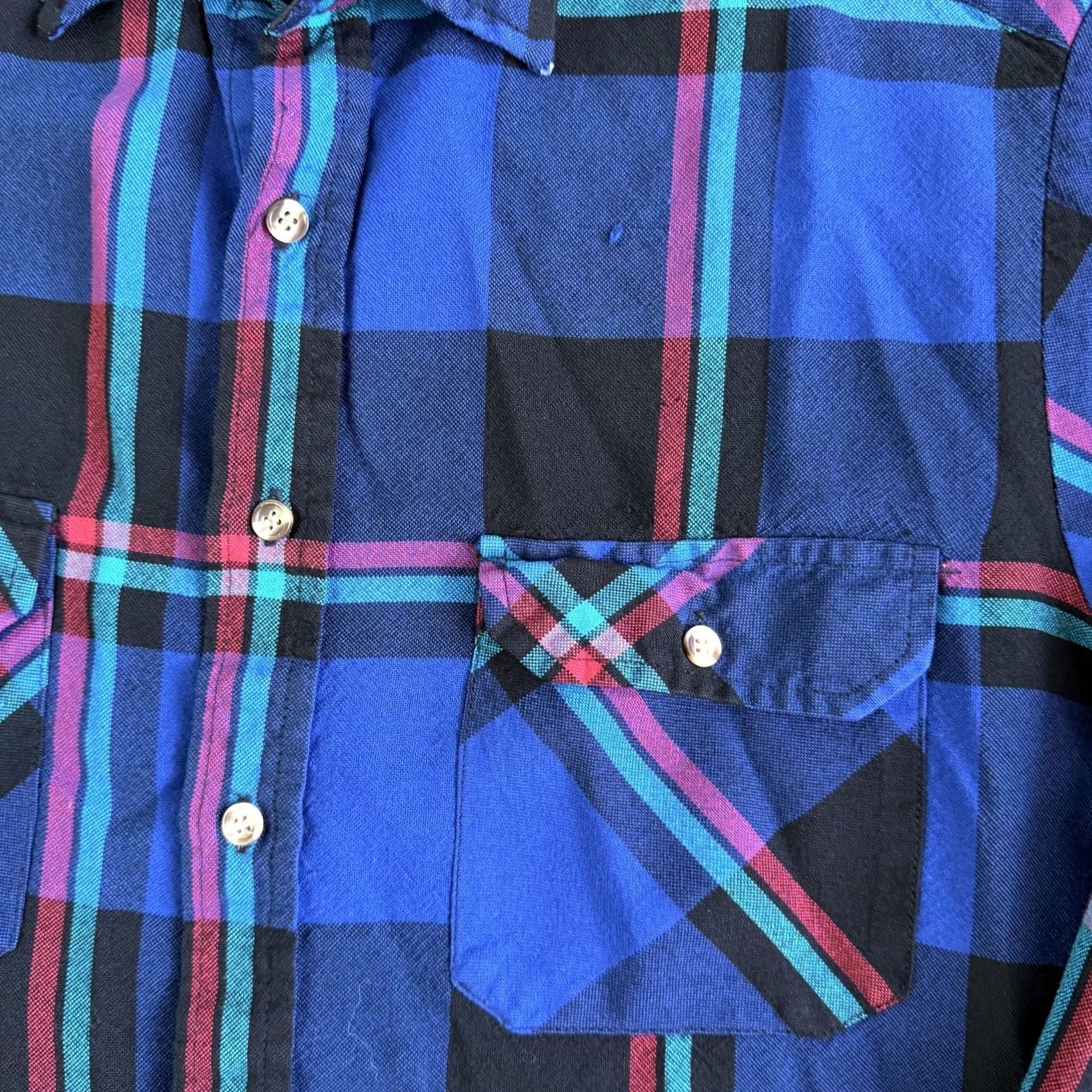 Vintage VINTAGE Northwest Territory Shirt Mens Large Blue Plaid Flannel Lined Button Up Size US L / EU 52-54 / 3 - 2 Thumbnail
