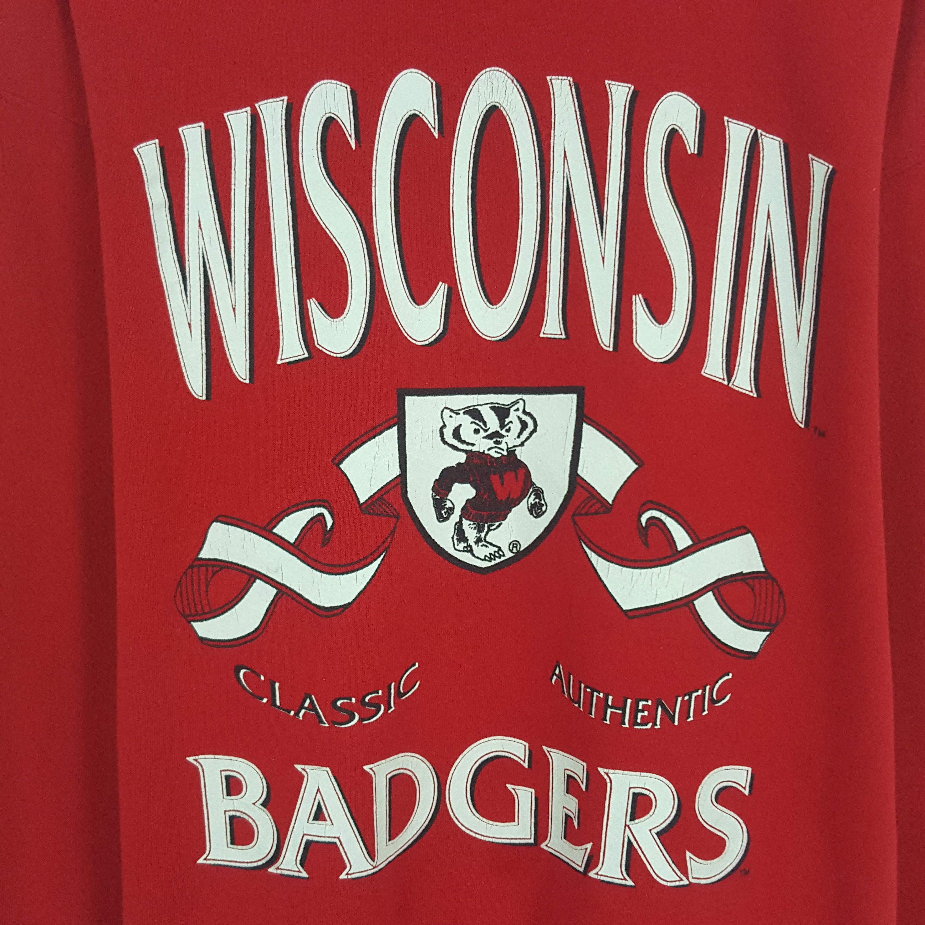 Vintage Vintage Wisconsin Badgers Sweatshirt Size US L / EU 52-54 / 3 - 2 Thumbnail