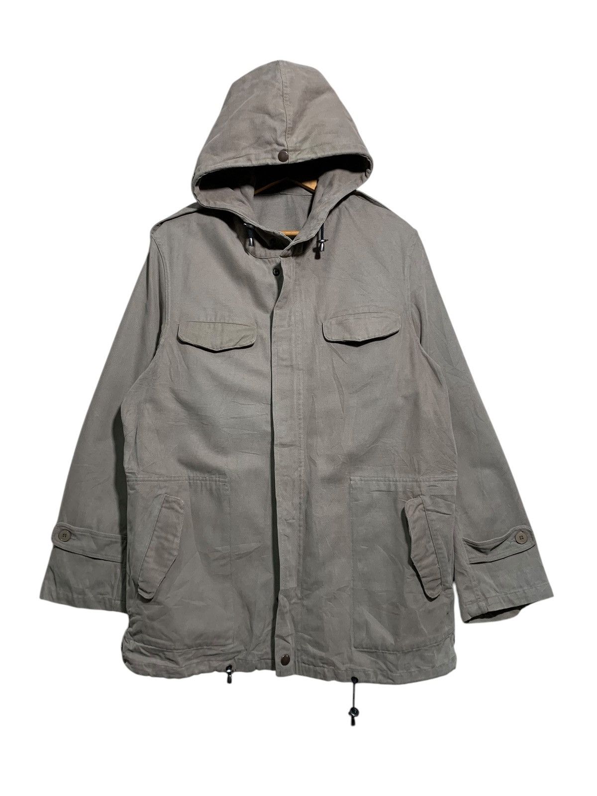 agnes b. 🔥AGNES B. SPORT DUCK CANVAS PARKA JACKETS MILITARY Size US S / EU 44-46 / 1 - 2 Thumbnail