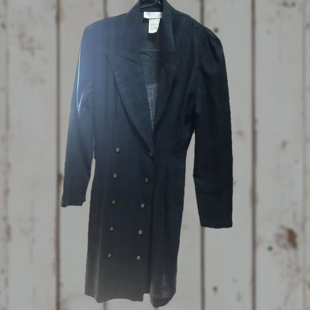 Vintage VINTAGE Benson & Smith Plaid Button Up Dress Womens Size 3 Blue Green Size XS / US 0-2 / IT 36-38 - 1 Thumbnail