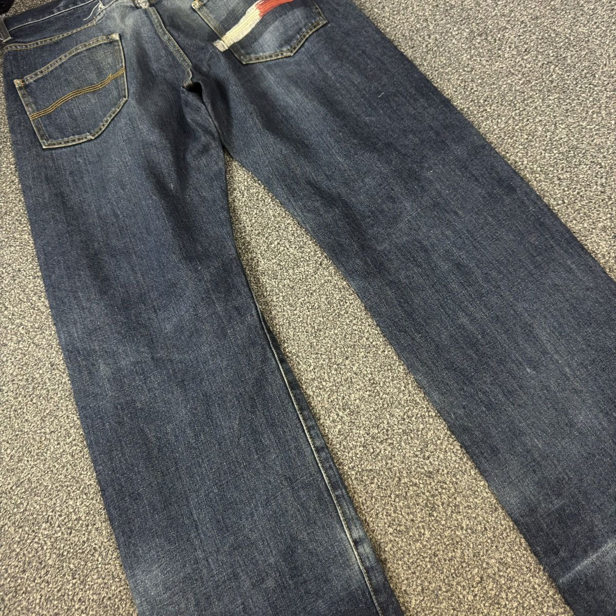 Tommy Jeans Vintage 90s Tommy Paint Distressed Denim Size US 34 / EU 50 - 10 Thumbnail