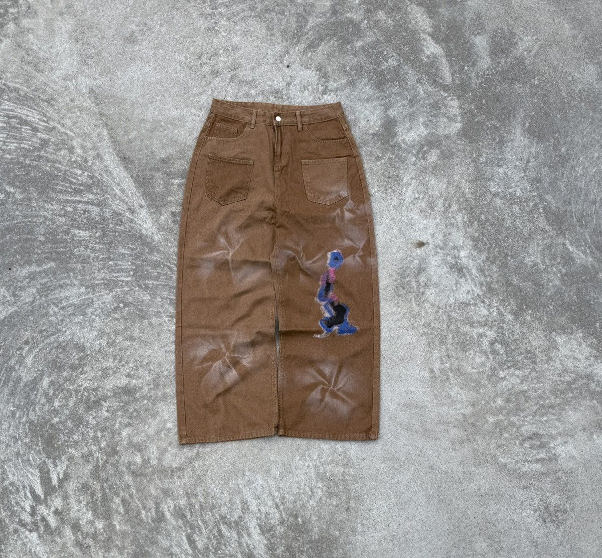 Other Vintage Y2K avantgarde streetwear buggy wide oversized jeans Size US 32 / EU 48 - 1 Thumbnail