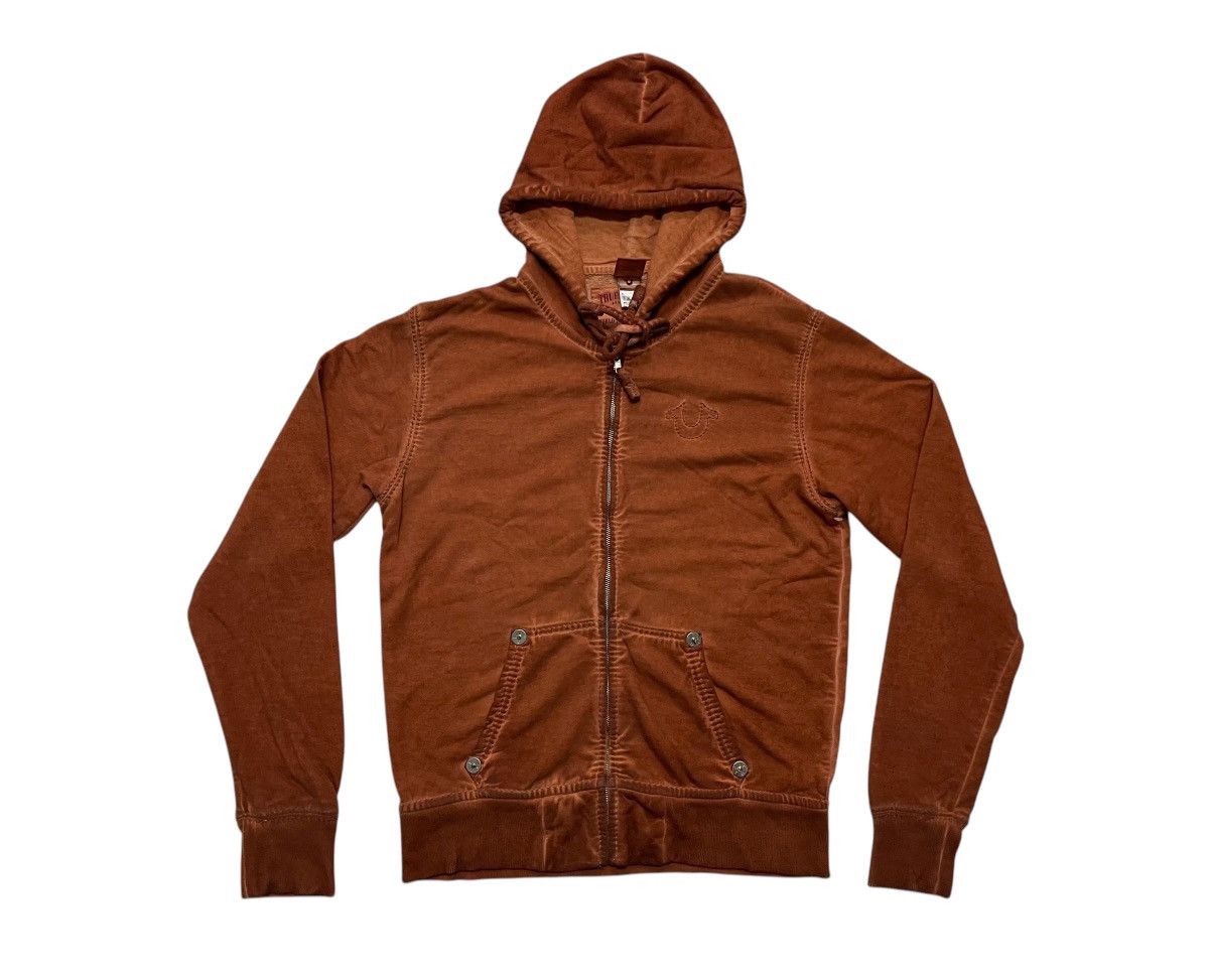True Religion 2000s TRUE RELIGION BIG T-ZIP HOODIE RARE COLOUR Size US M / EU 48-50 / 2 - 2 Thumbnail