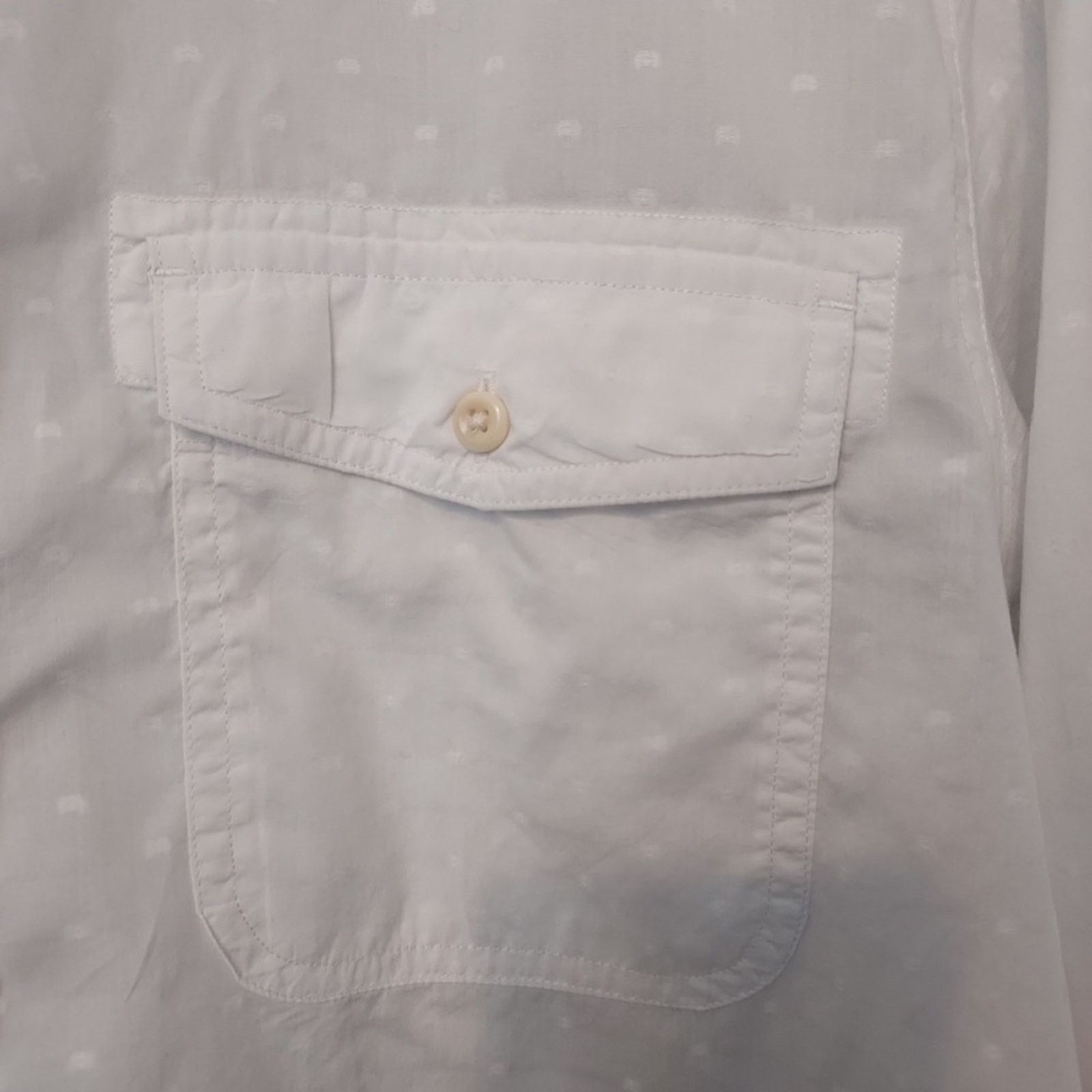 Banana Republic Banana Republic Heritage Slim Fit White Button Up Shirt Size US L / EU 52-54 / 3 - 11 Thumbnail