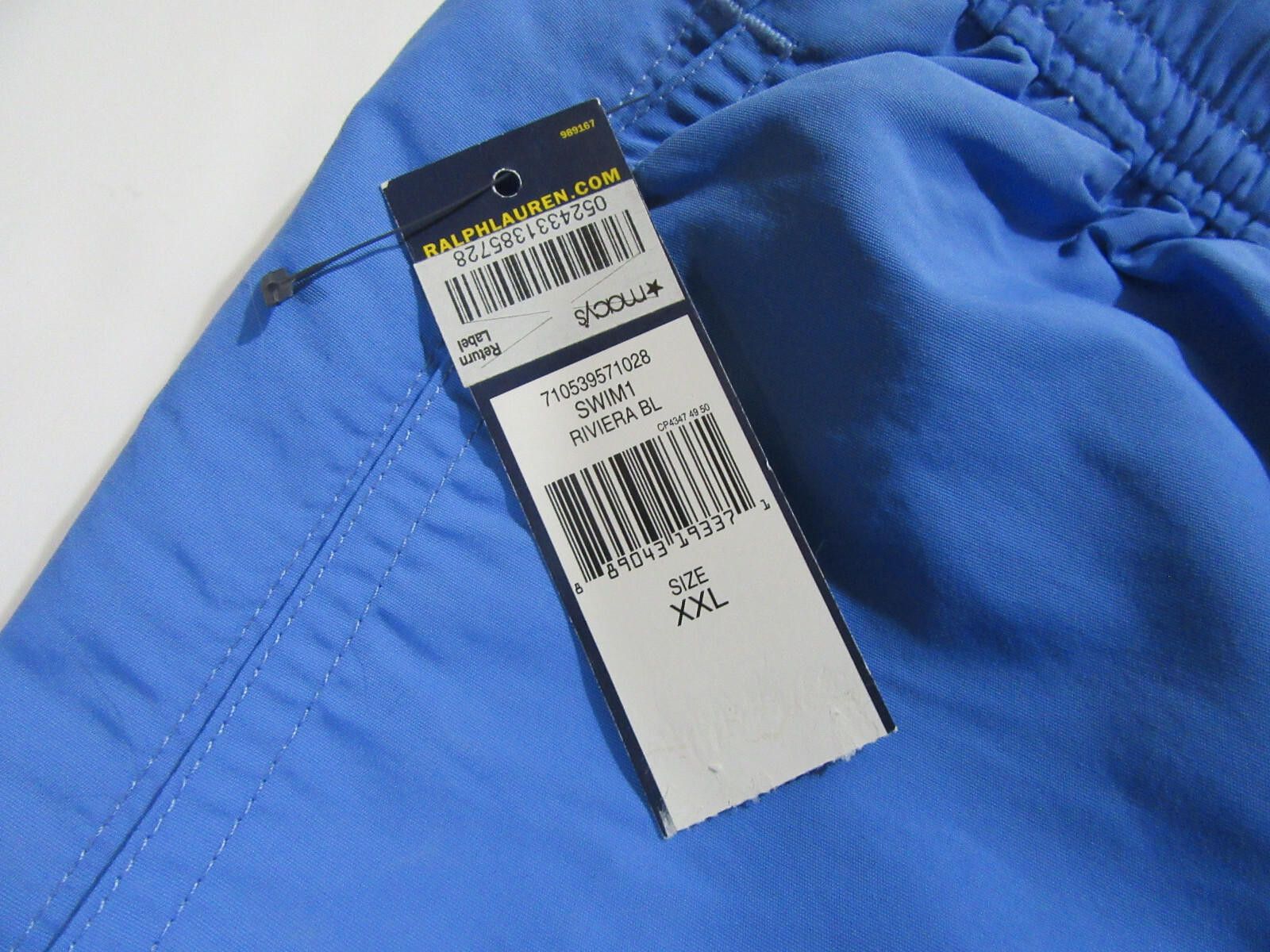Polo Ralph Lauren Polo Ralph Lauren Mens Swim Trunks Riviera Blue Size XXL NWT Size US 40 / EU 56 - 5 Thumbnail