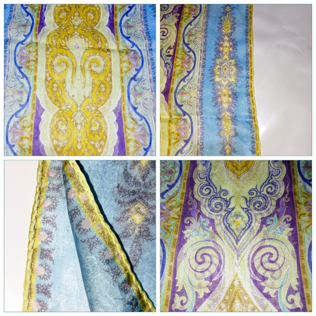 Etro ETRO MILANO ITALY Signature Vintage Silk Scarf Shawl Size ONE SIZE - 8 Thumbnail