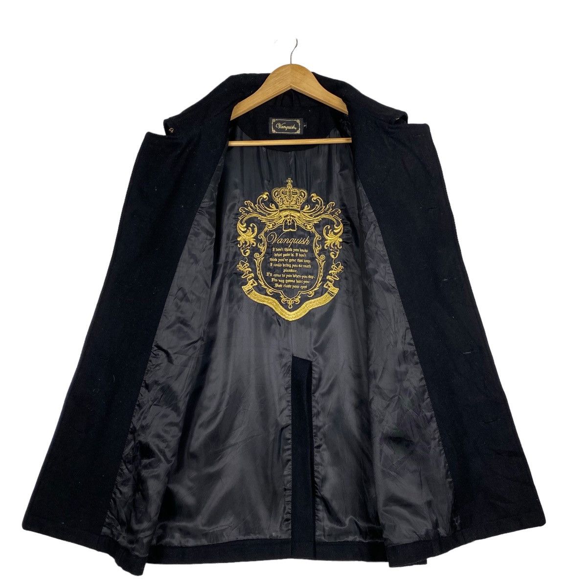 Japanese Brand × Vanquish Vanquish overcoat wool double breasted jacket Size S / US 4 / IT 40 - 9 Thumbnail