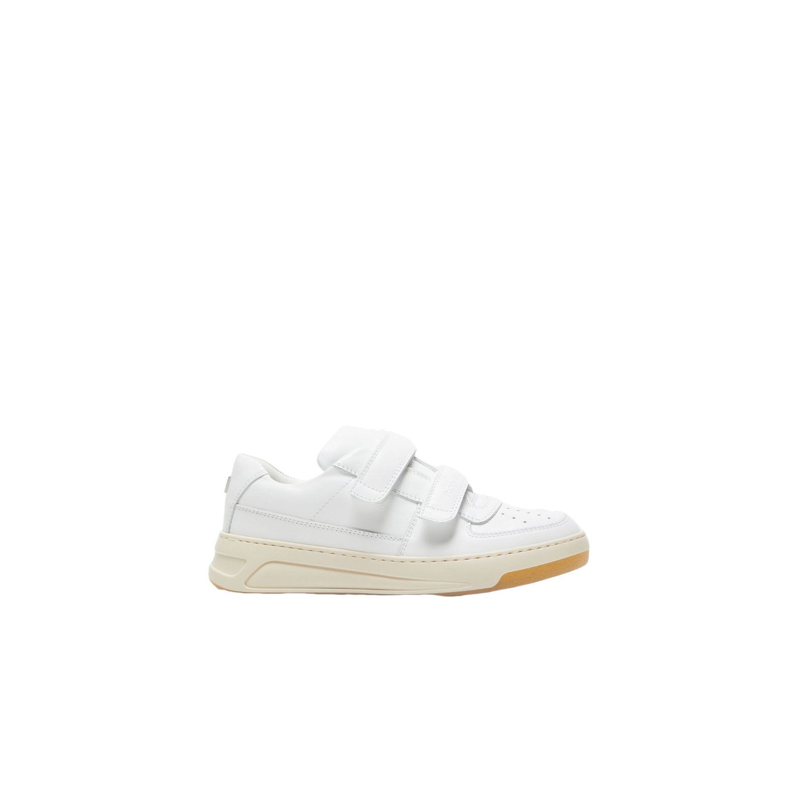 Acne Studios ACNE STUDIOS Steffey $540 White Leather Strap Sneakers New ( Size US 6 / IT 36 - 1 Thumbnail