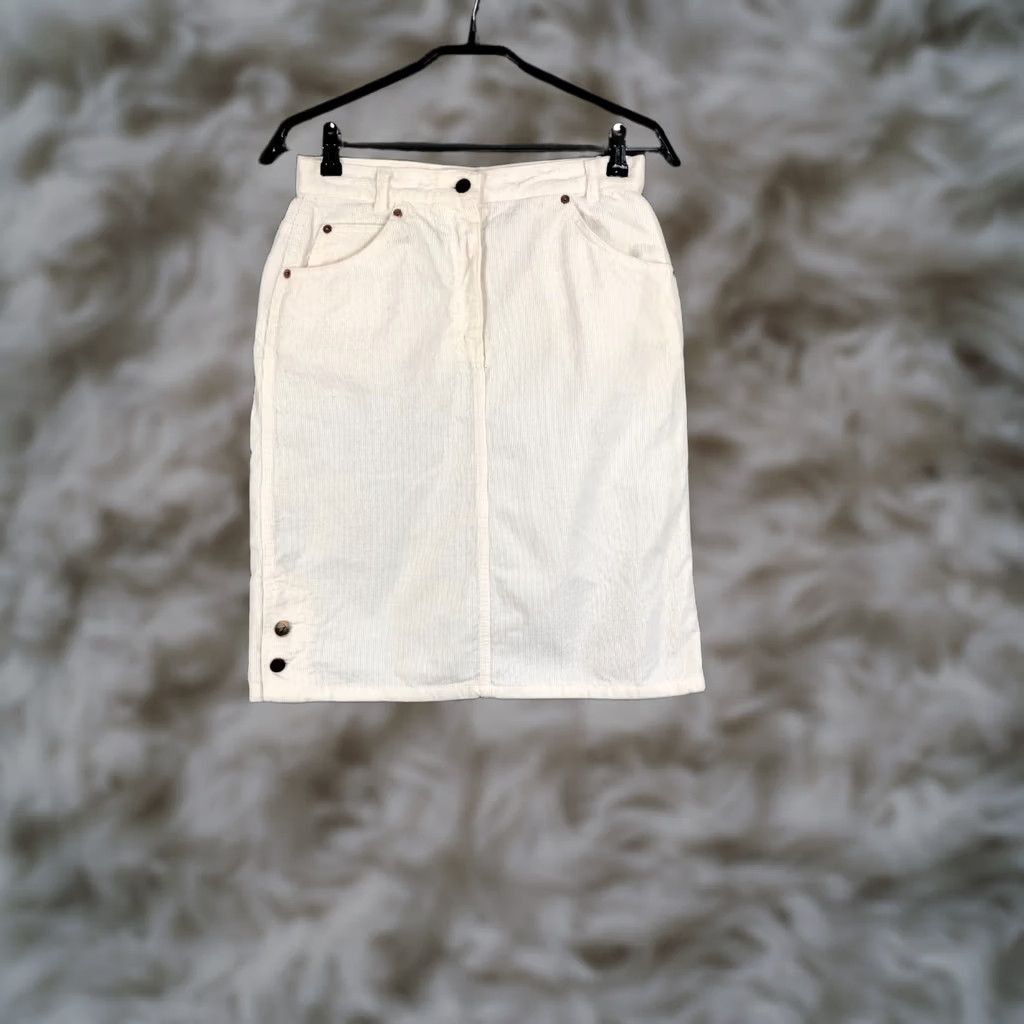 Valentino Valentino Skirt Womens 31 White Jeans Cotton Women Size Size 24" / US 00 / IT 34 - 1 Thumbnail