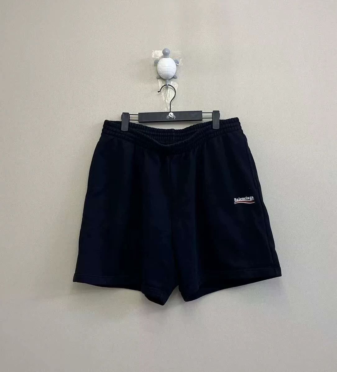 Balenciaga balenciaga black embroidered cola shorts men Size US 28 / EU 44 - 1 Thumbnail