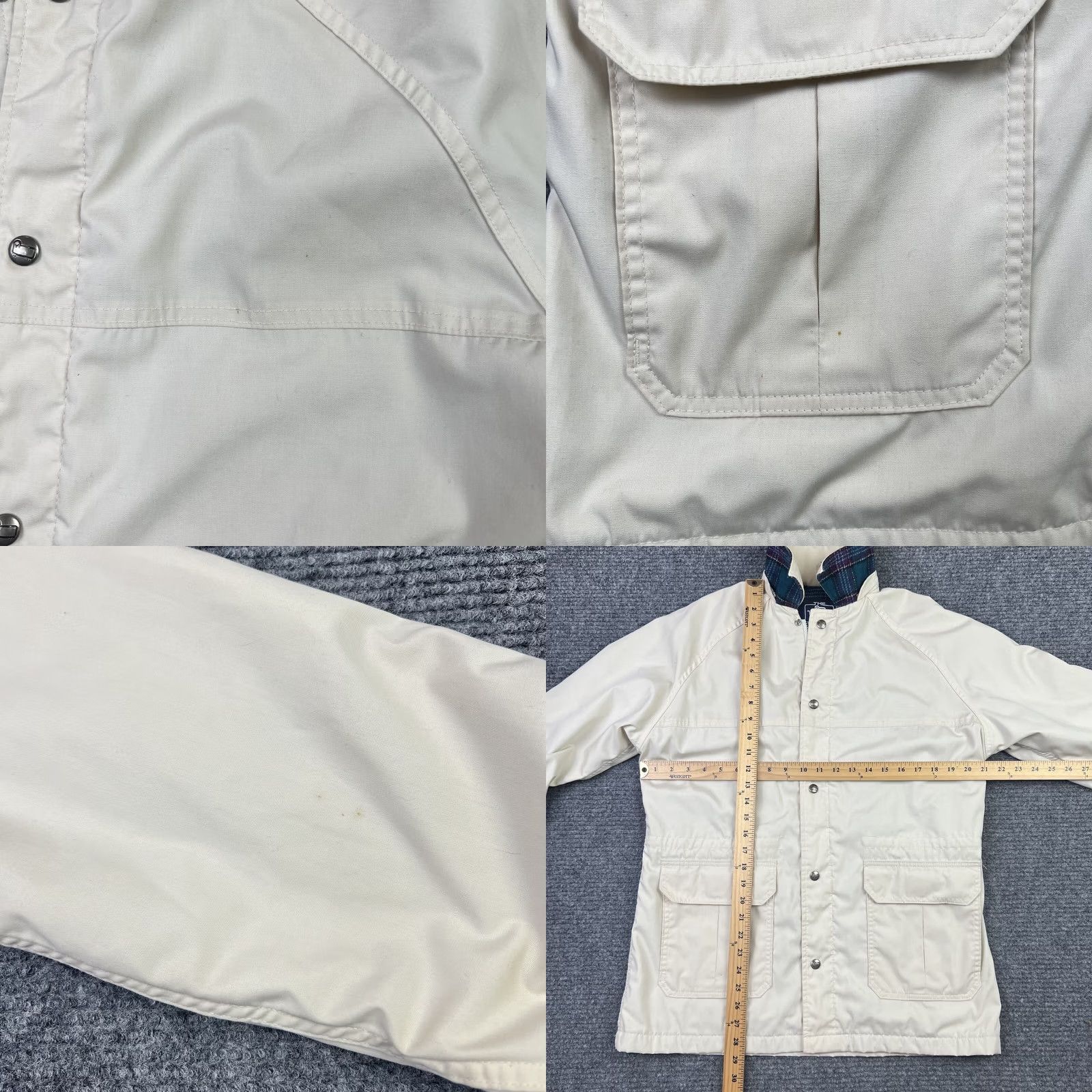Vintage VINTAGE Woolrich Jacket Woman Tan Zip Up Lined Coat Medium Woolrich USA 90s Outdoors Womens Jacket Size M / US 6-8 / IT 42-44 - 8 Thumbnail