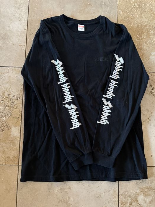 Supreme black store sabbath long sleeve