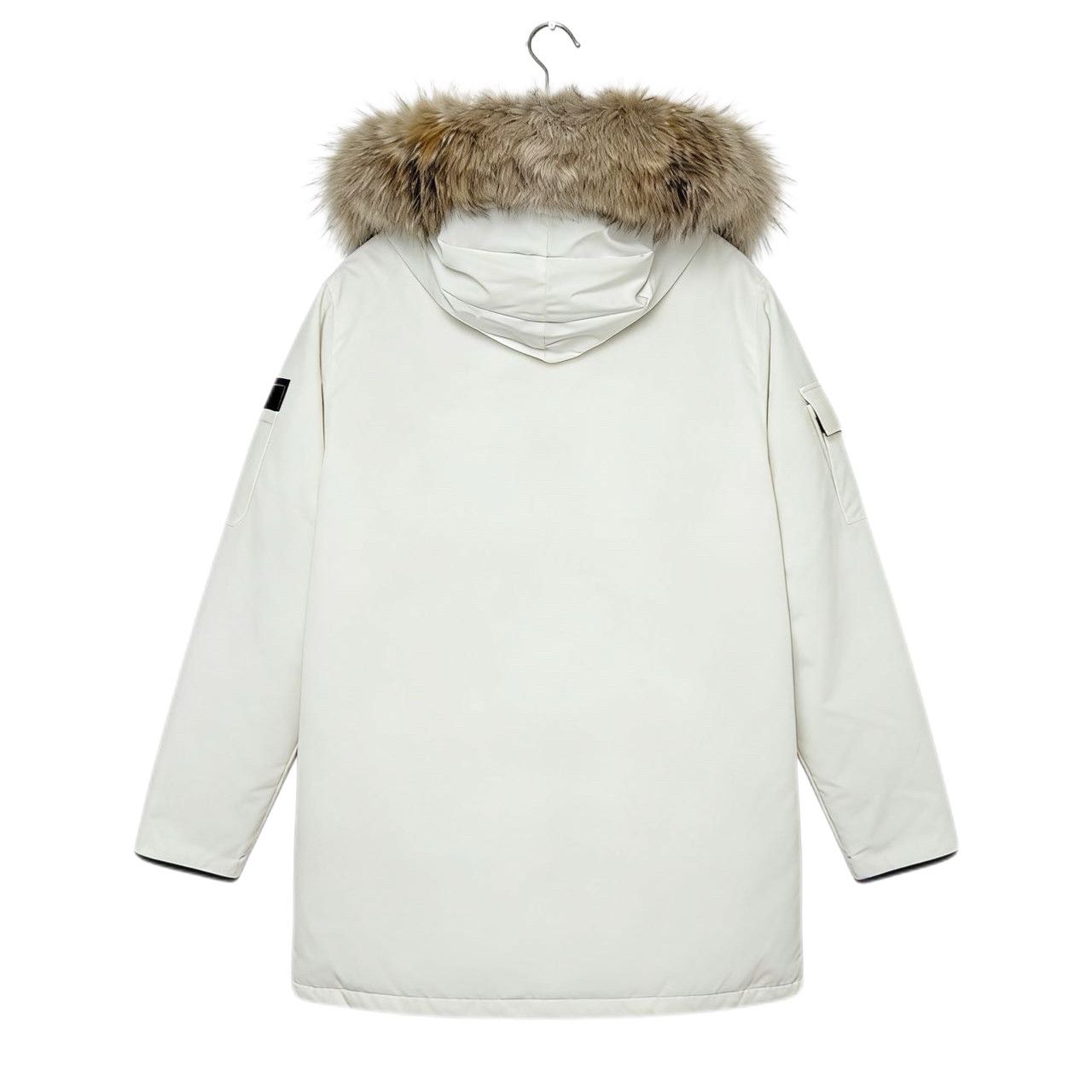 Canada Goose Canada Goose Expedition Fur Hooded Down Jacket White (M) Size US M / EU 48-50 / 2 - 8 Thumbnail