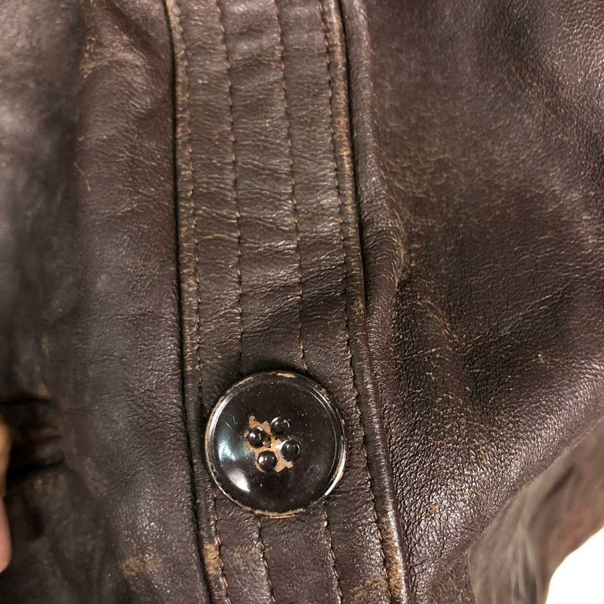 Vintage 🔥VINTAGE BIKER AERO LEATHER JACKET CARGO POCKET JAPAN Size US M / EU 48-50 / 2 - 16 Thumbnail