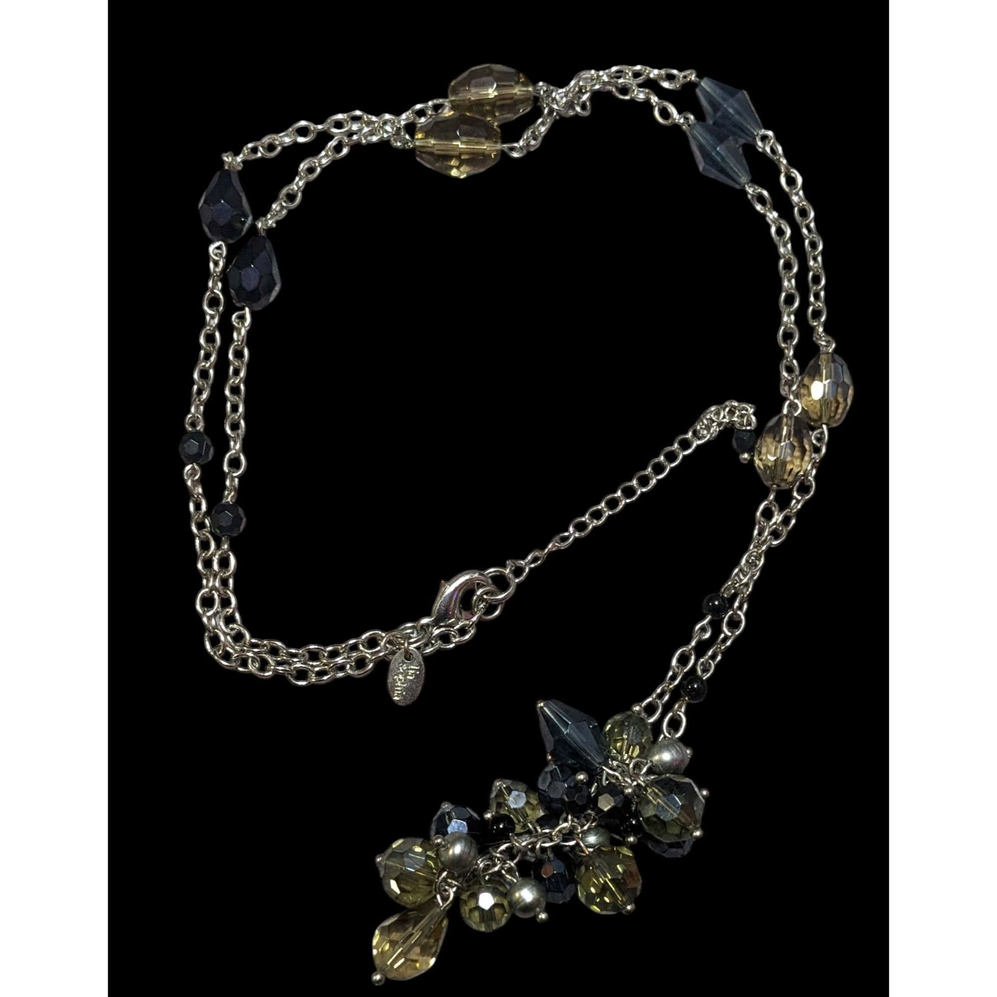 Other Lia Sophia Glass Beaded Cluster Station Necklace Size ONE SIZE - 1 Thumbnail