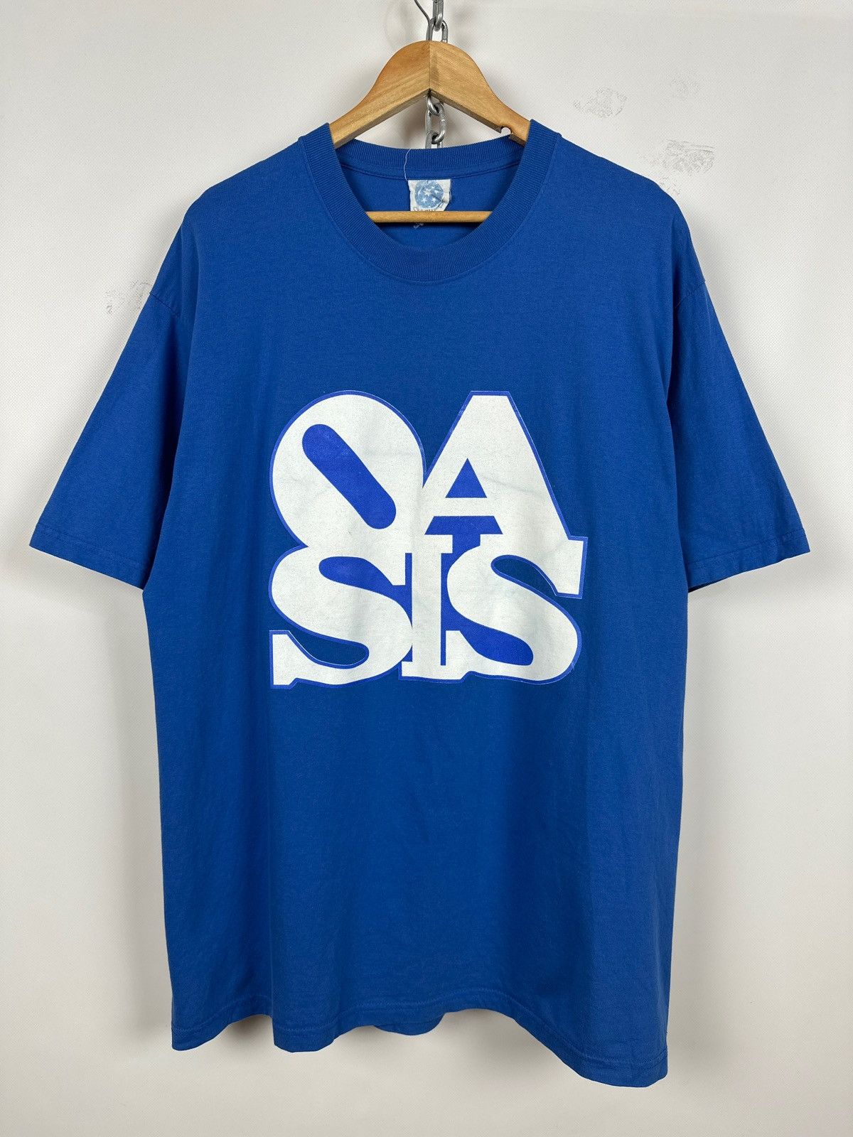 Band Tees 2002 Vintage Oasis Heathen Chemistry Tour Blue Band T-Shirt Size US XL / EU 56 / 4 - 1 Thumbnail