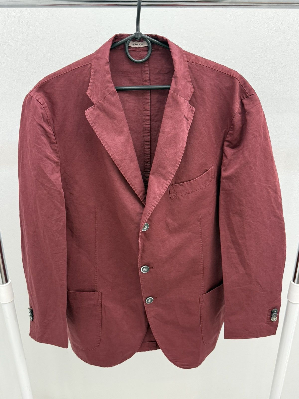 Boglioli Boglioli K.Jacket Red Blazer Size US XL / EU 56 / 4 - 1 Thumbnail