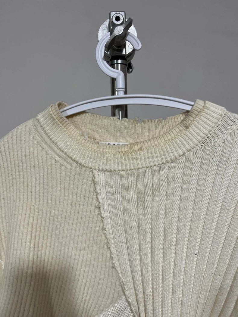 Helmut Lang HELMUT LANG Cashmere double layer eroded knit sweater Size M / US 6-8 / IT 42-44 - 3 Thumbnail